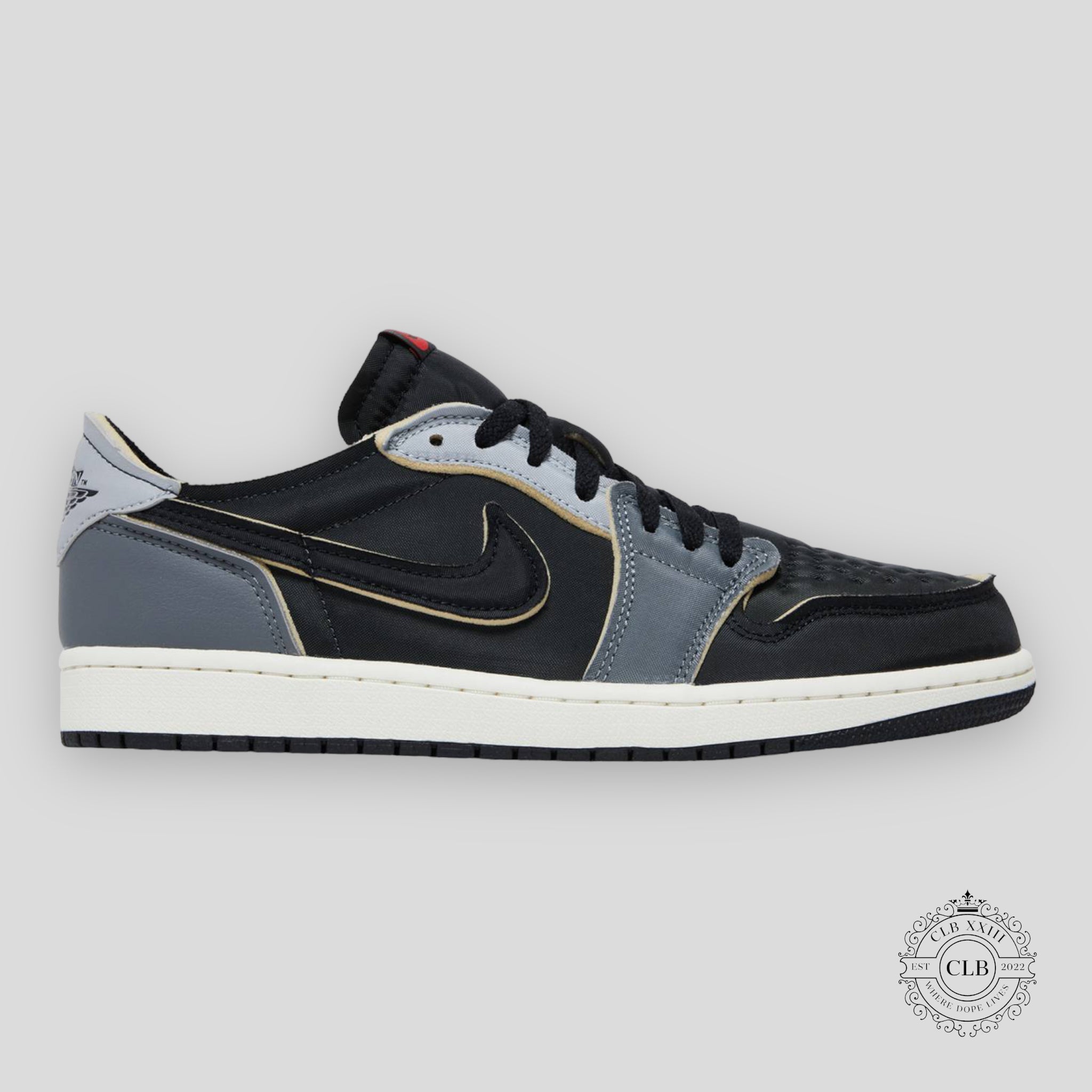 AIR JORDAN 1 RETRO LOW OG EX "DARK SMOKE GREY"