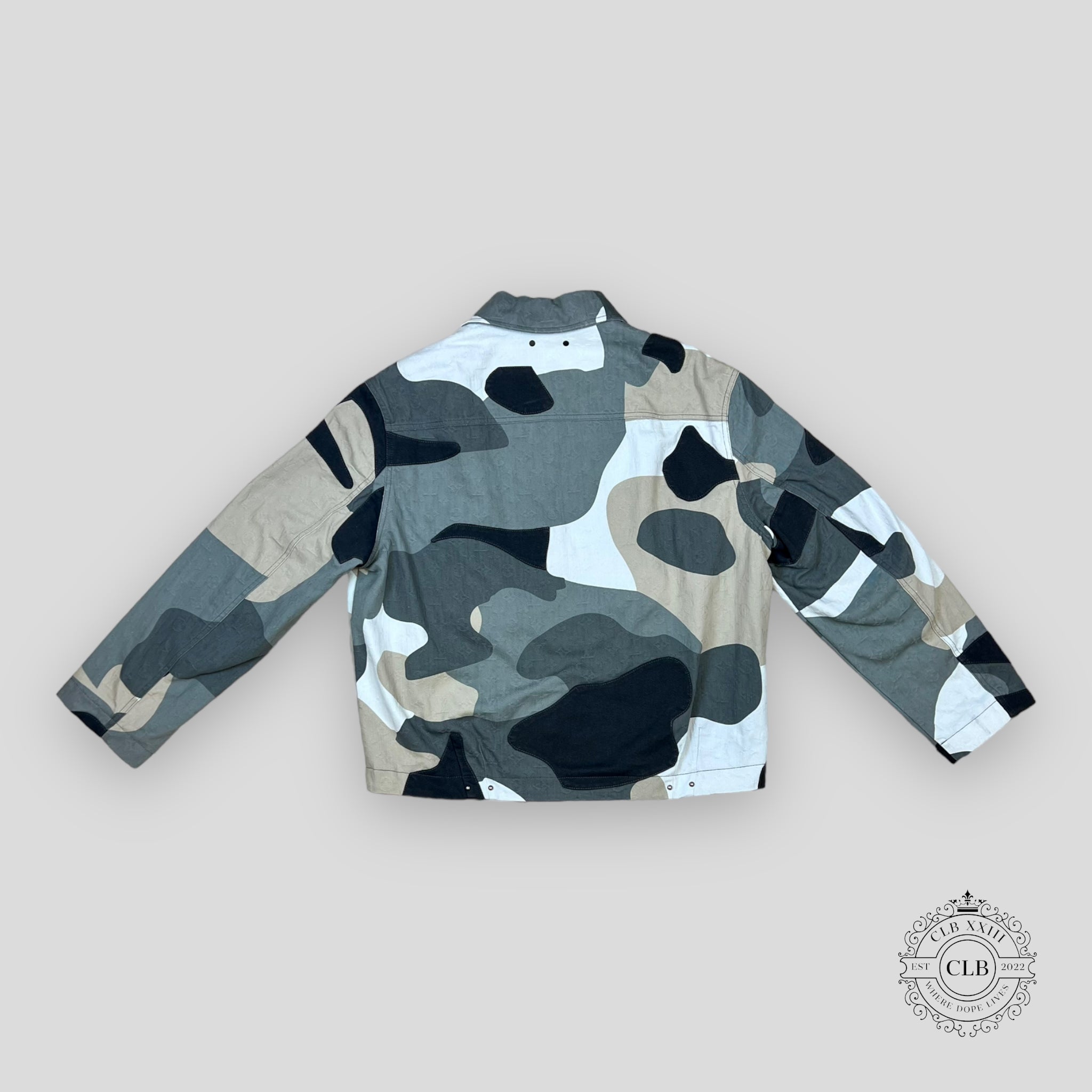 LOUIS VUITTON PATCHWORK PORTRAIT DENIM JACKET