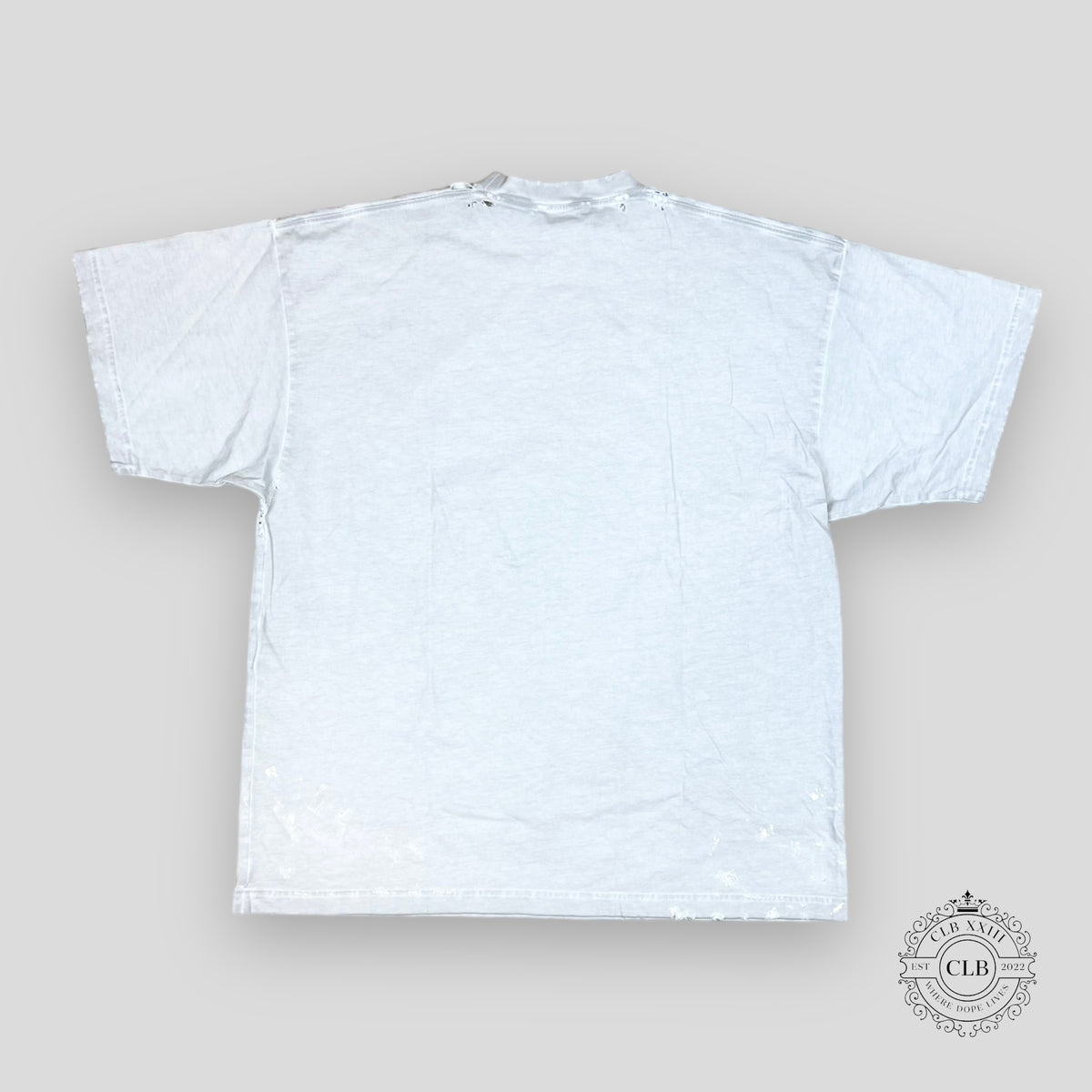 Balenciaga Oversized Logo Print T-Shirt in Gray