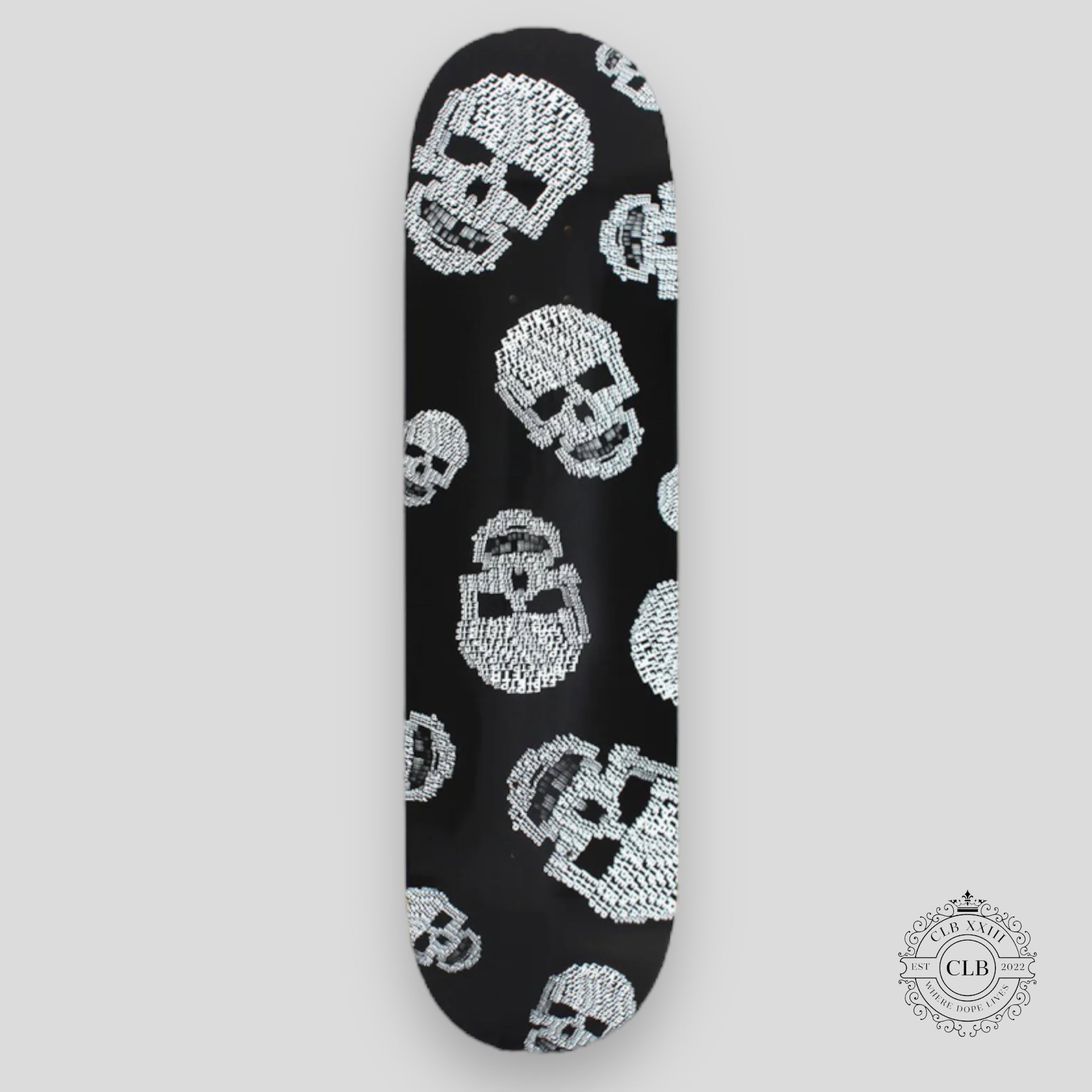FTP GLOW IN THE DARK SKULL 8.5 SKATE DECK