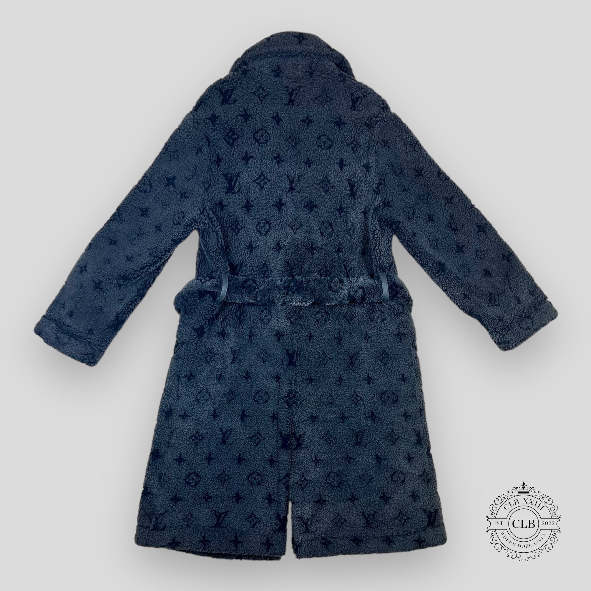 LOUIS VUITTON MONOGRAM SHEARLING OVERCOAT