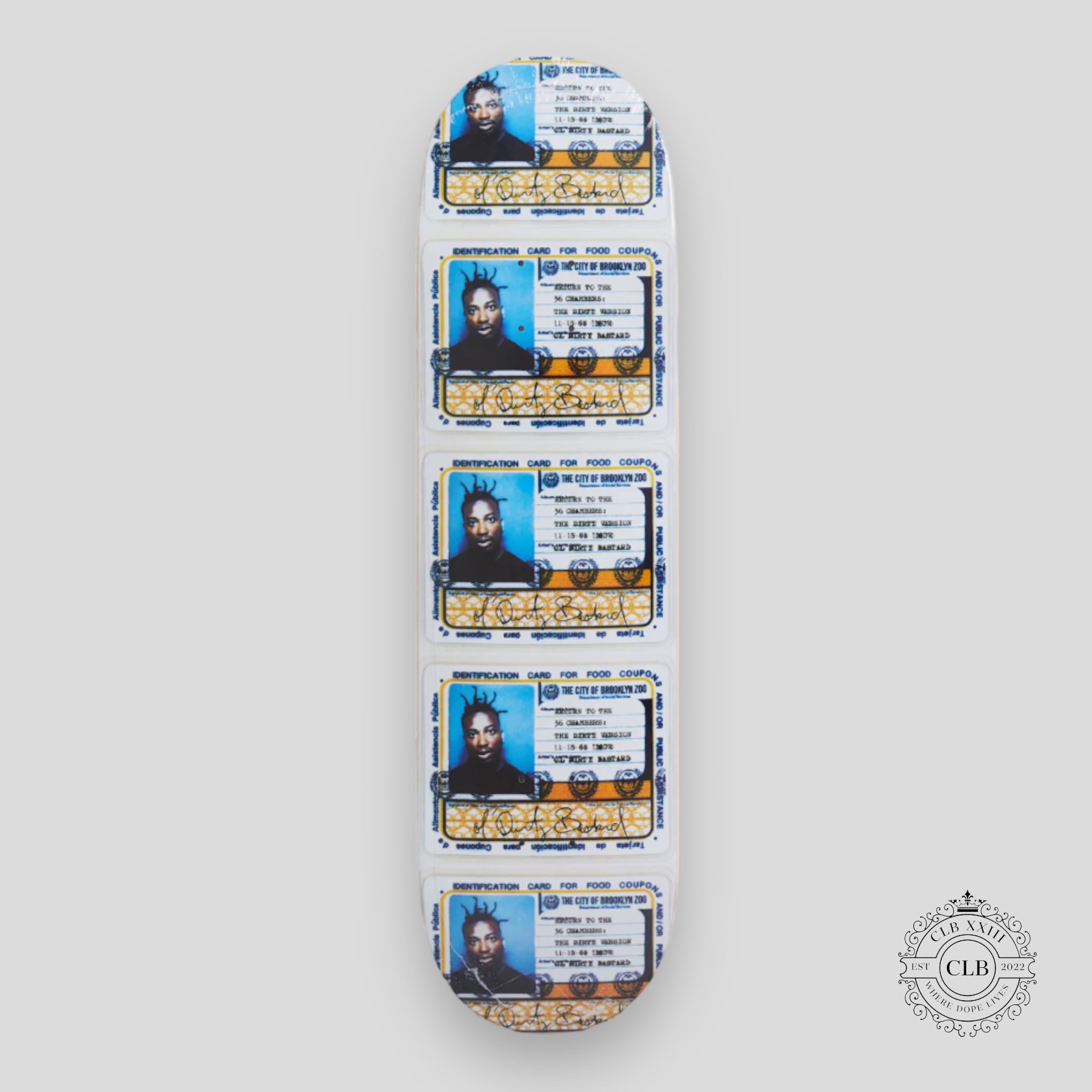 SUPREME OL' DIRTY BASTARD SKATE DECK