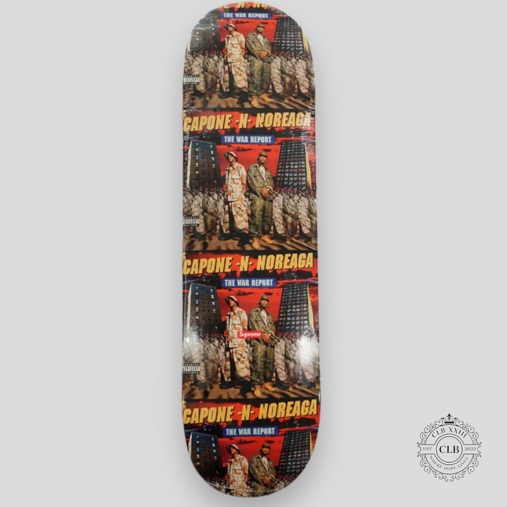 SUPREME THE WAR REPORT SKATE DECK