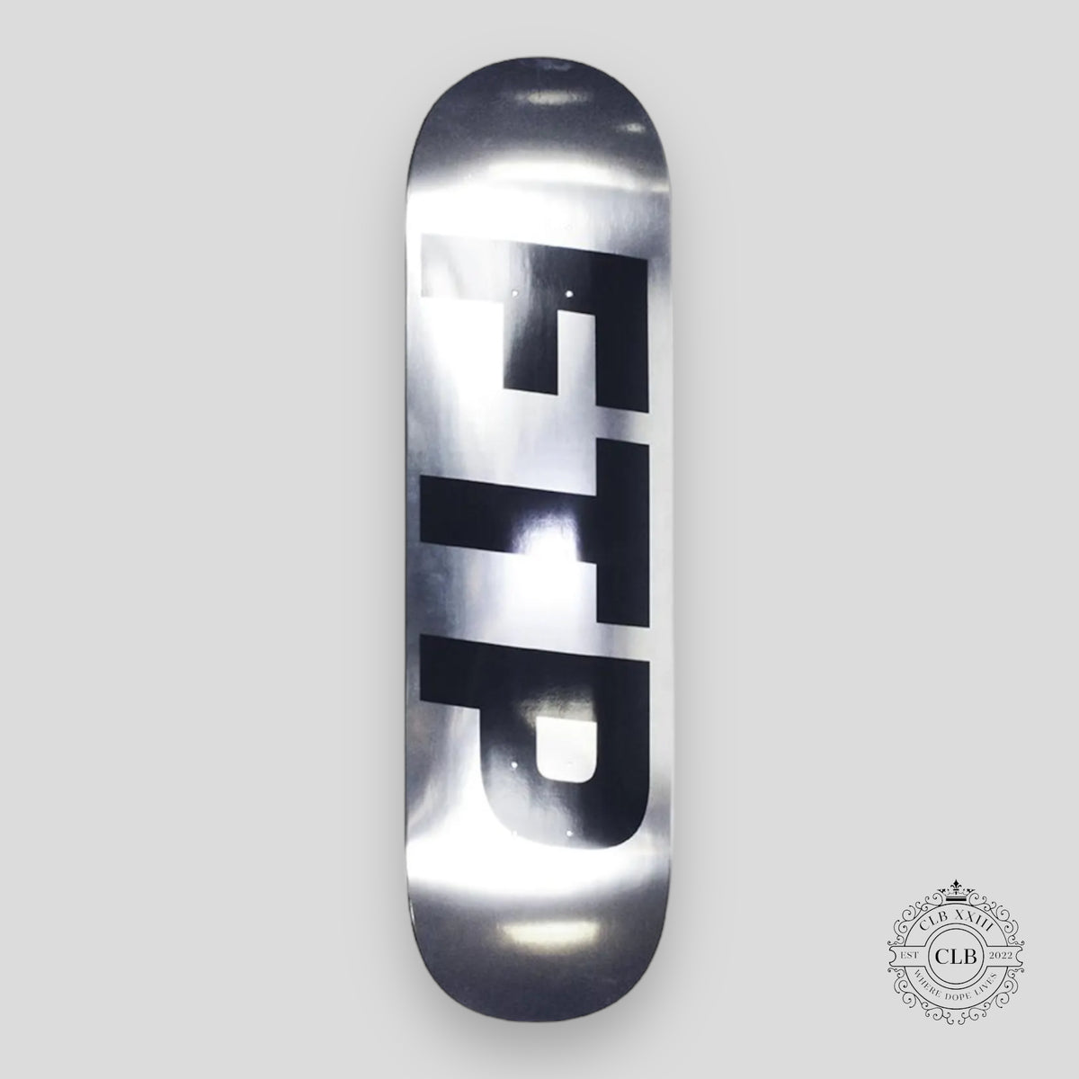 FTP LOGO SKATE DECK - CHROME