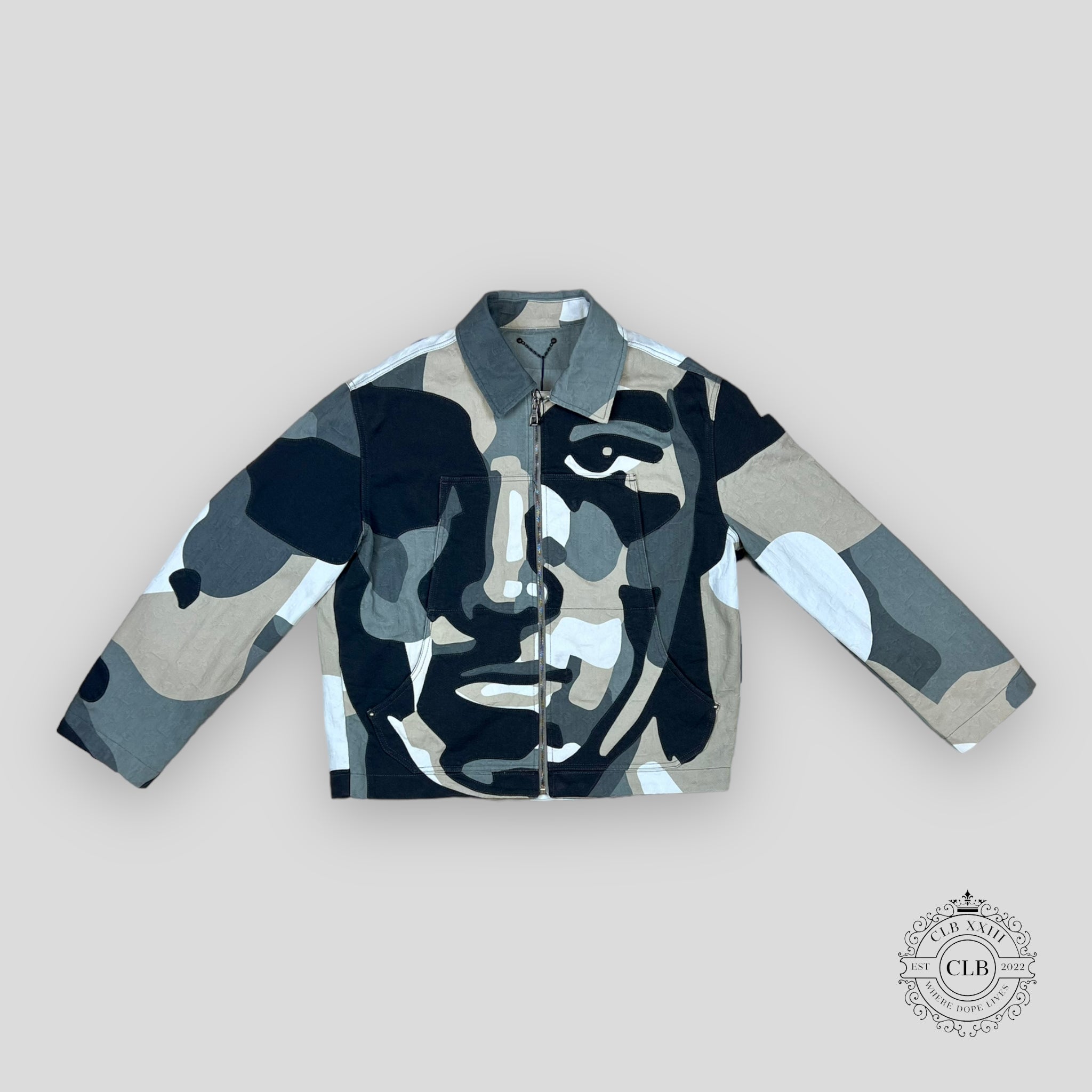 LOUIS VUITTON PATCHWORK PORTRAIT DENIM JACKET