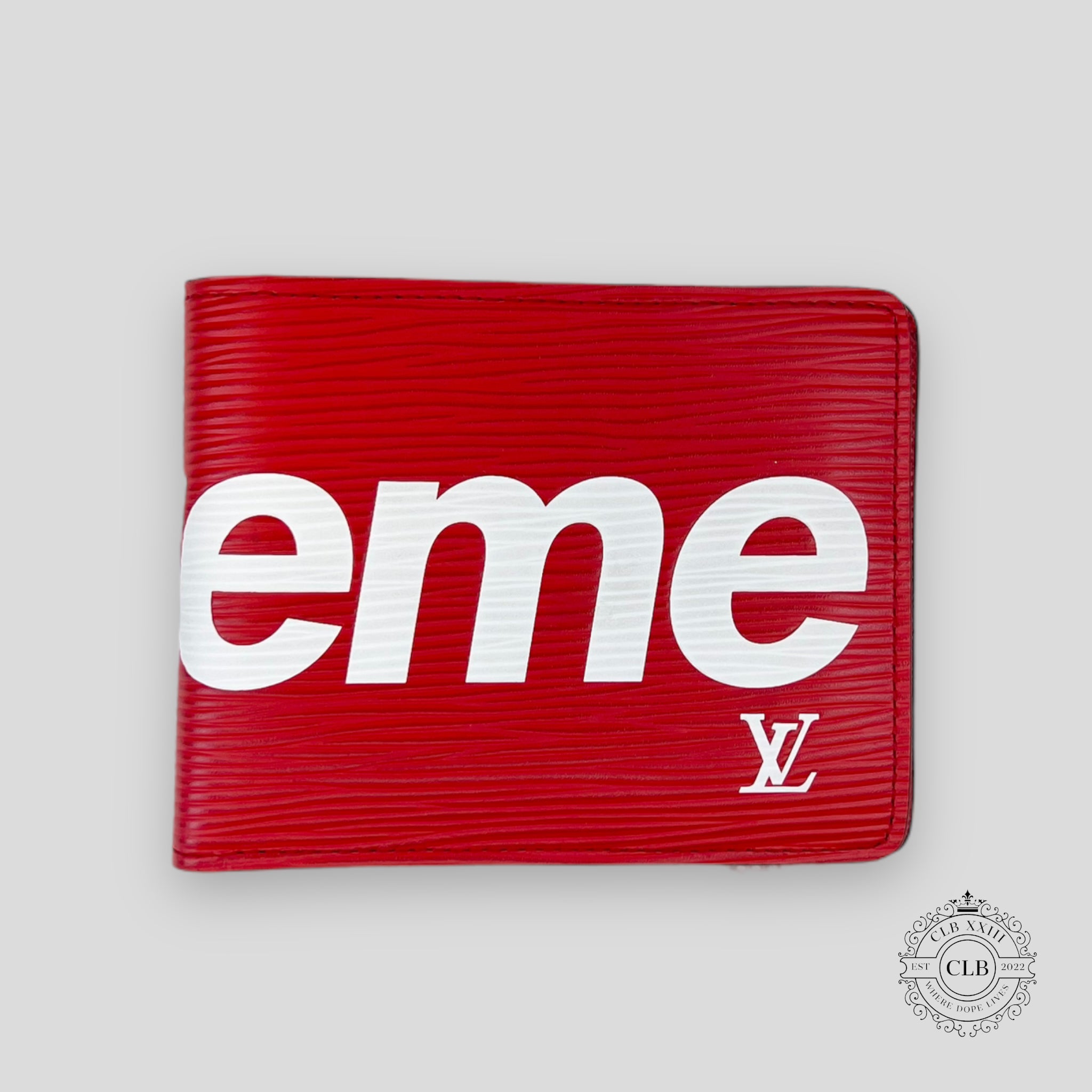 LOUIS VUITTON X SUPREME BIFOLD LEATHER WALLET