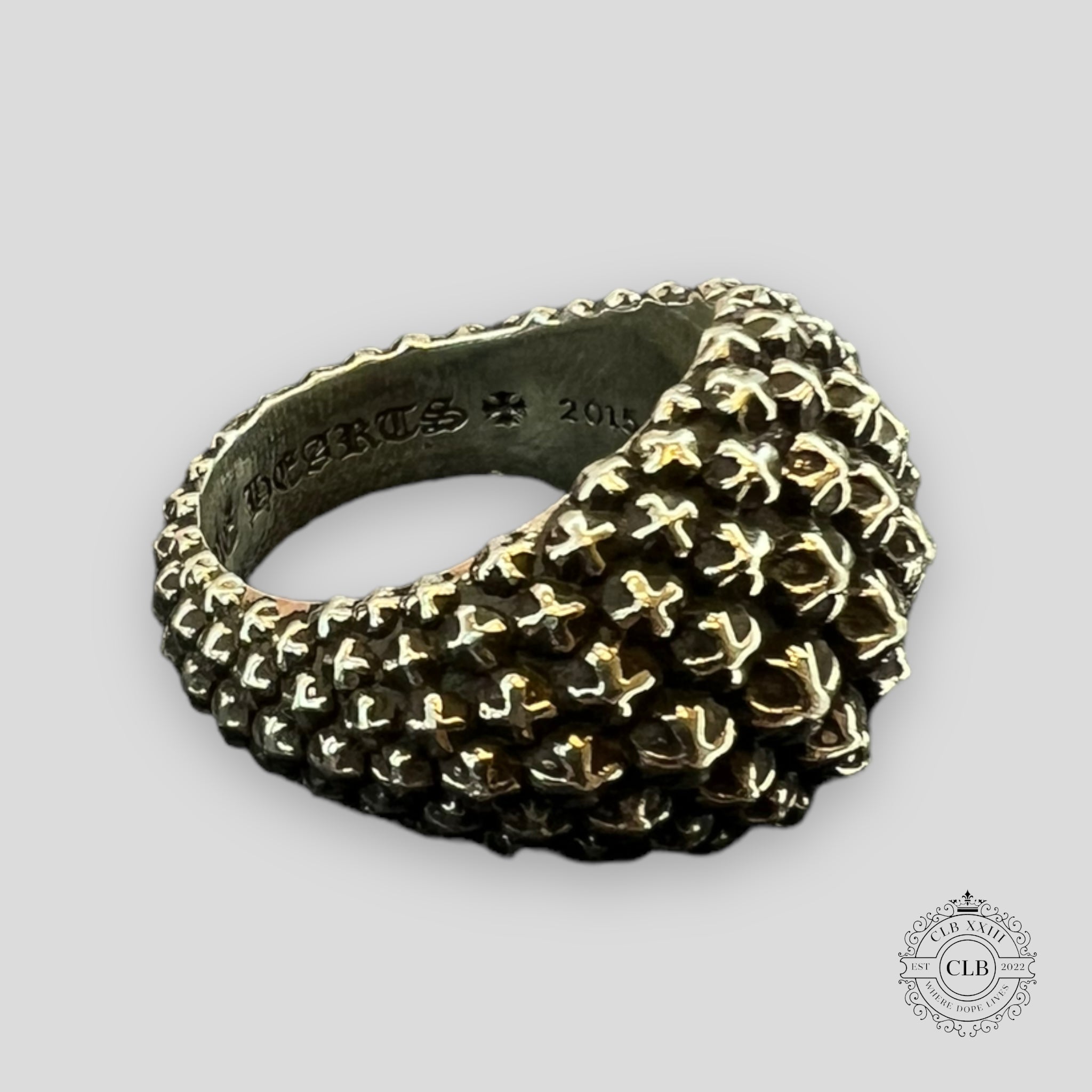 CHROME HEARTS MINI CROSS BALL RING
