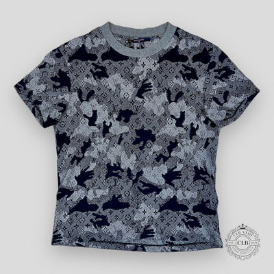 Louis Vuitton Camo Monogram Jacquard T-Shirt in Grey