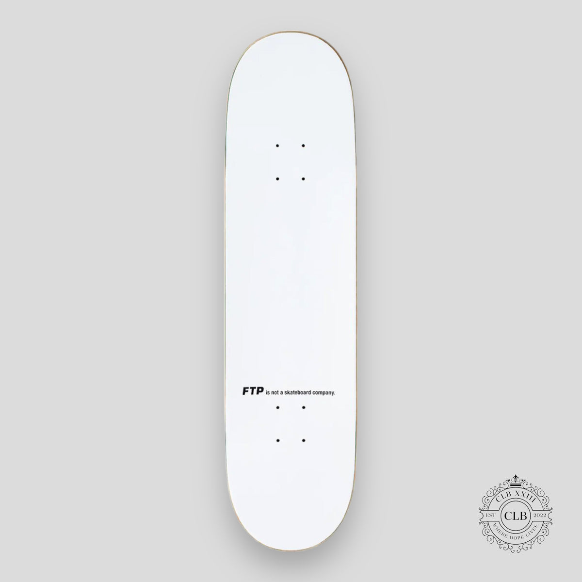 FTP ORGANIZATION 8.25 SKATE DECK - WHITE