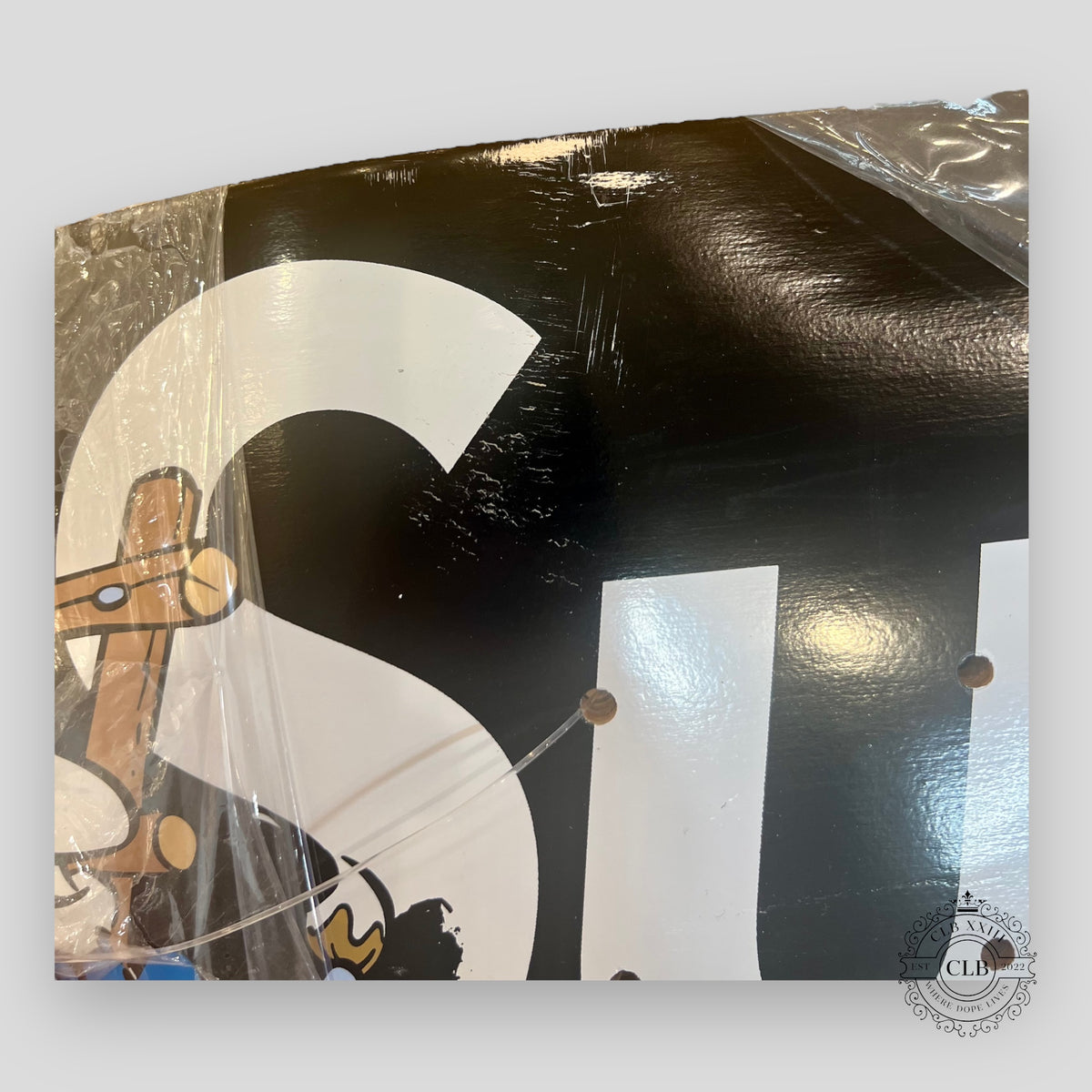 SUPREME SMURFS SKATE DECK - BLACK