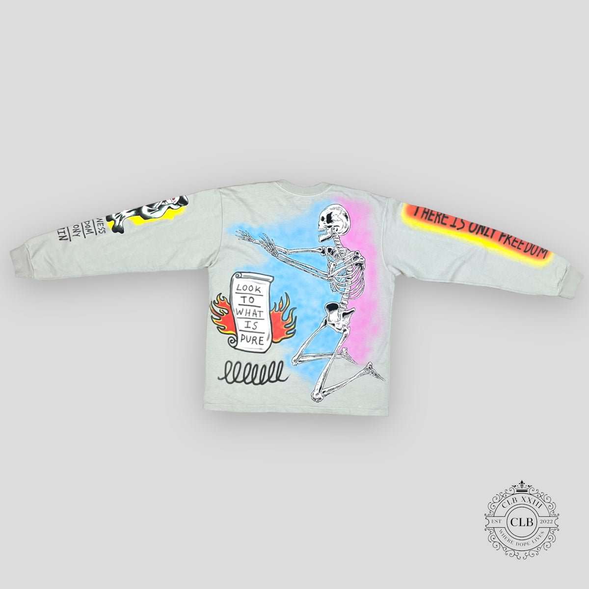 YEEZY X WES LANG LONG SLEEVE BIRD TEE - VAPOR