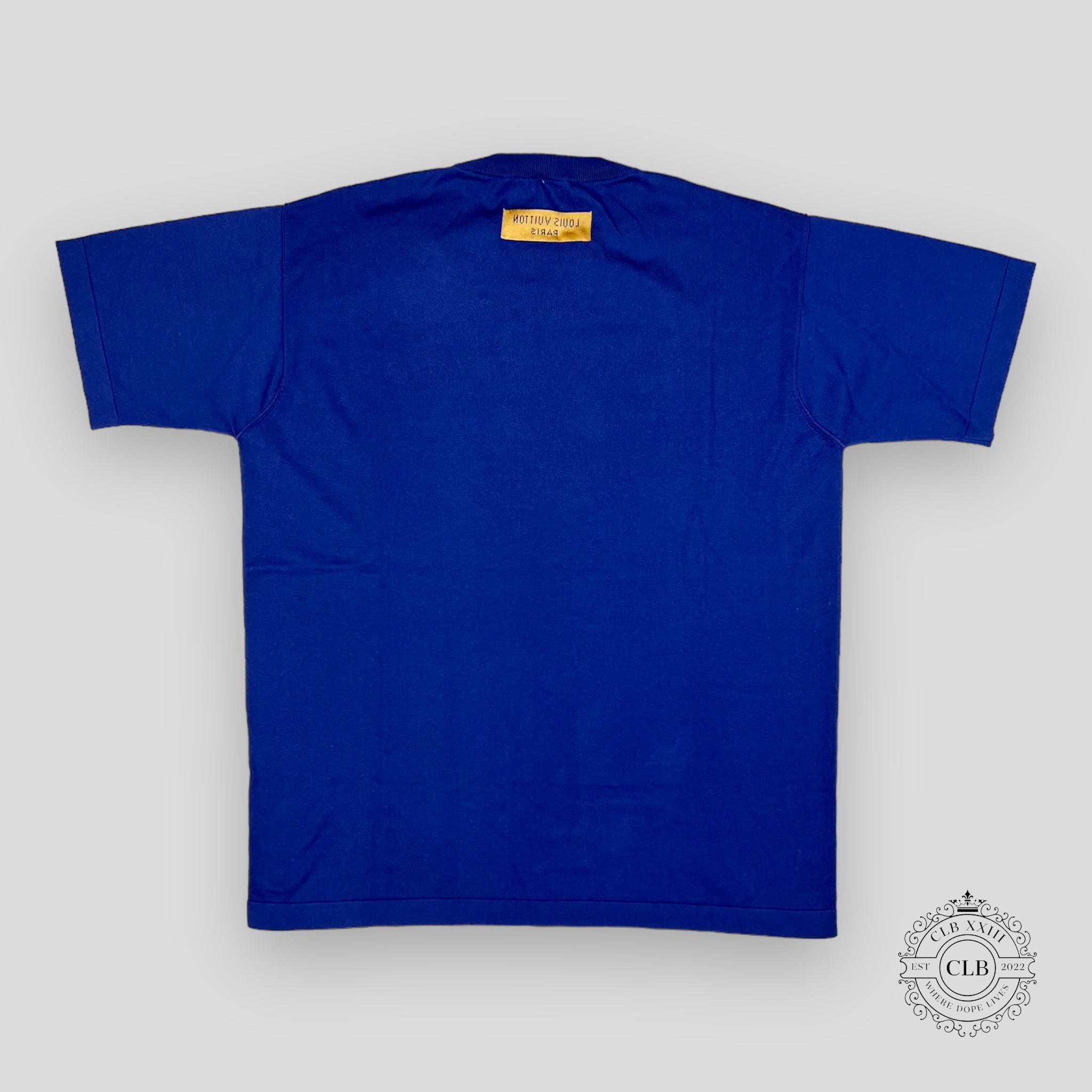 LOUIS VUITTON SHORT-SLEEVED GRAPHIC CREWNECK - INDIGO