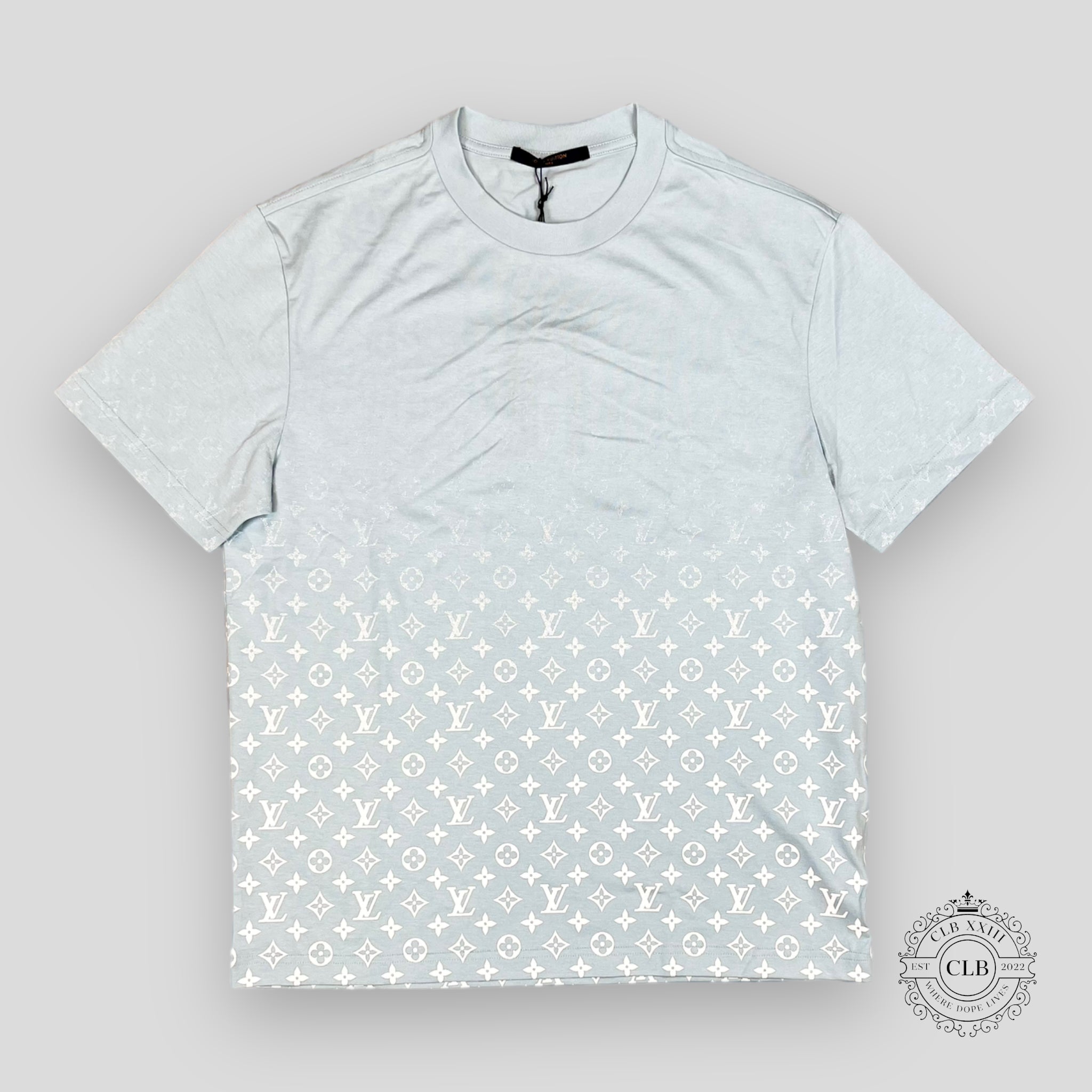 LOUIS VUITTON MONOGRAM DEGRADE T-SHIRT - RAYURE BLUE