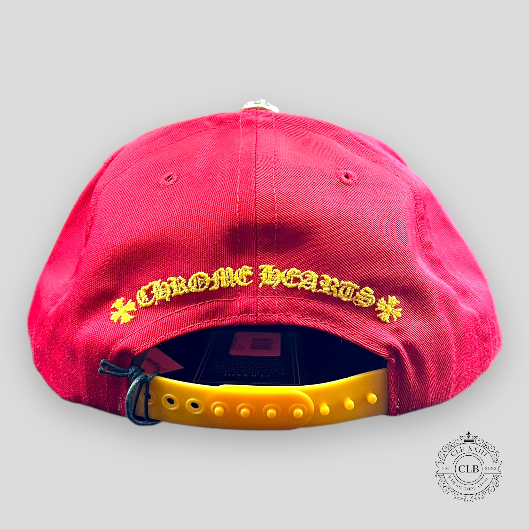 Chrome Hearts 5 Panel Hat in Red / Yellow