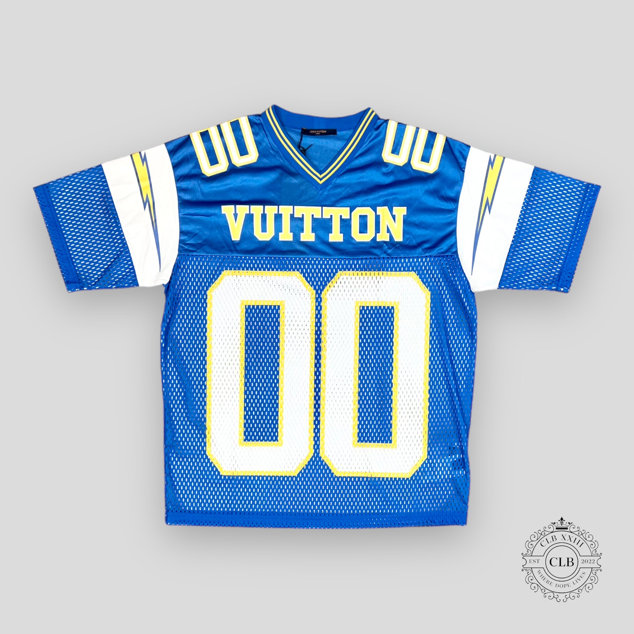 LOUIS VUITTON SPORTY JERSEY TEE - BLUE / YELLOW