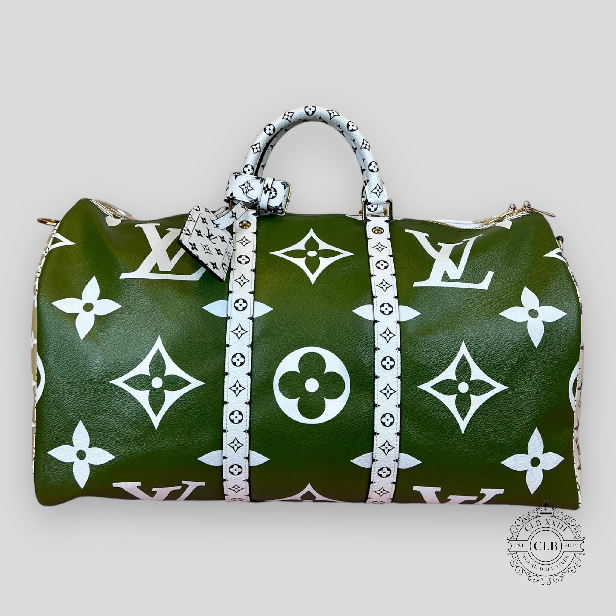 LOUIS VUITTON GIANT MONOGRAM KEEPALL 50 - KHAKI / BEIGE
