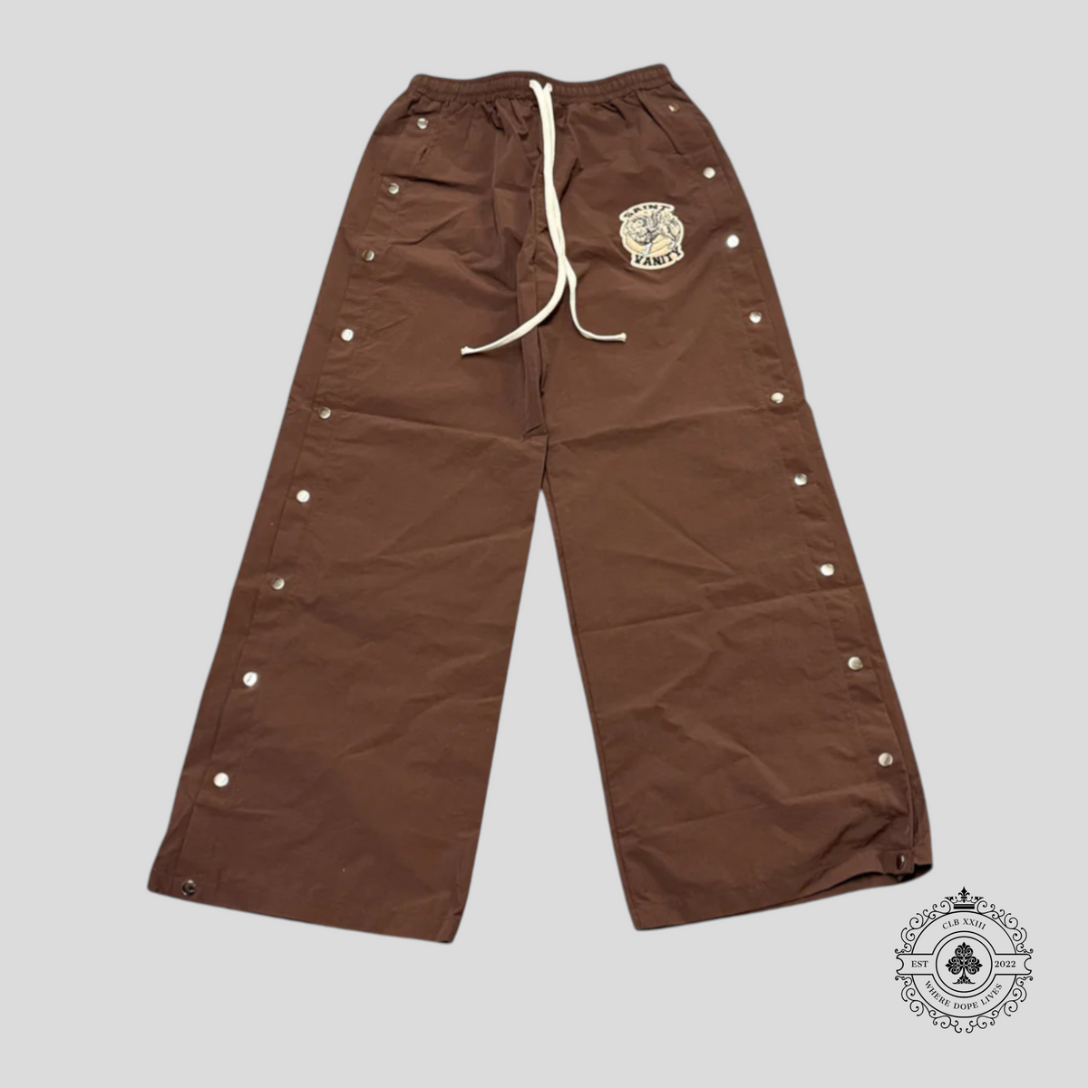 Saint Vanity Nylon Pants in Brown