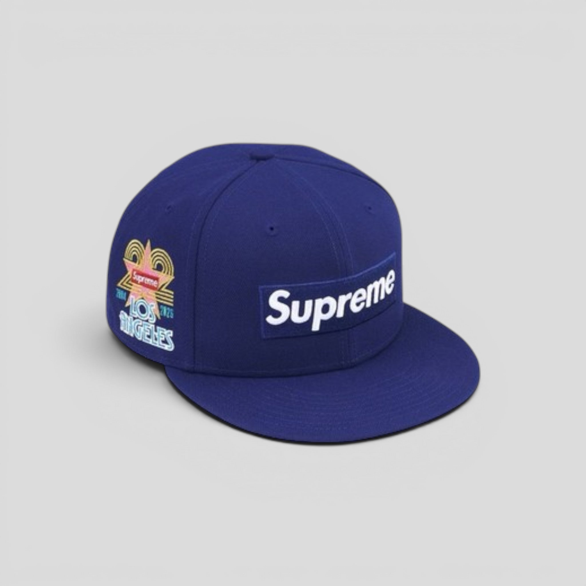 Supreme Shop Anniversary Box Logo Hat in Navy