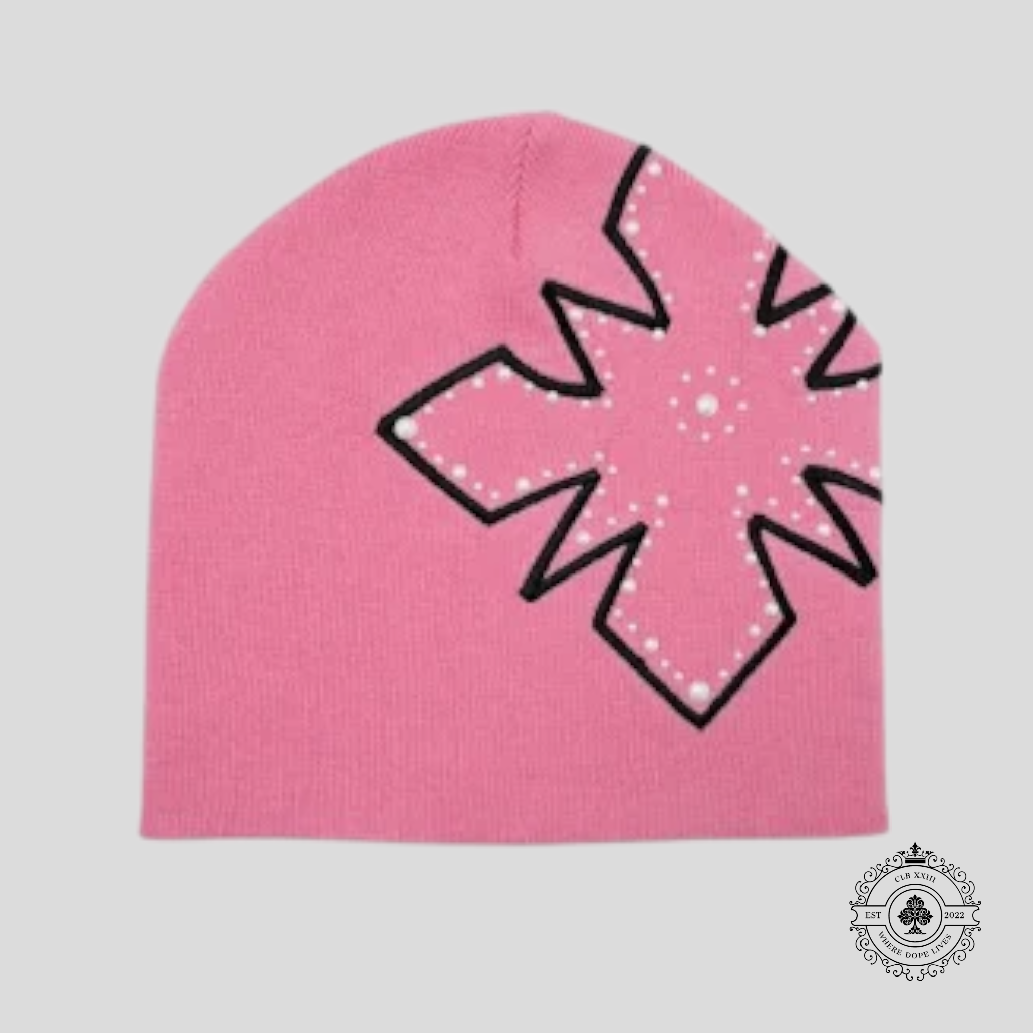 Righteous Risen Pearl Logo Beanie in Pink