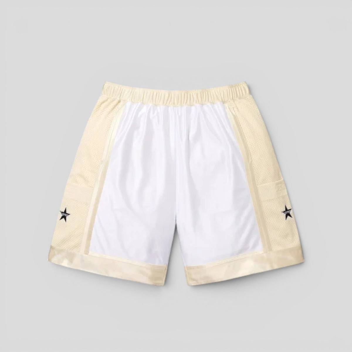 Supreme Side Pocket Basketball Shorts in Cream