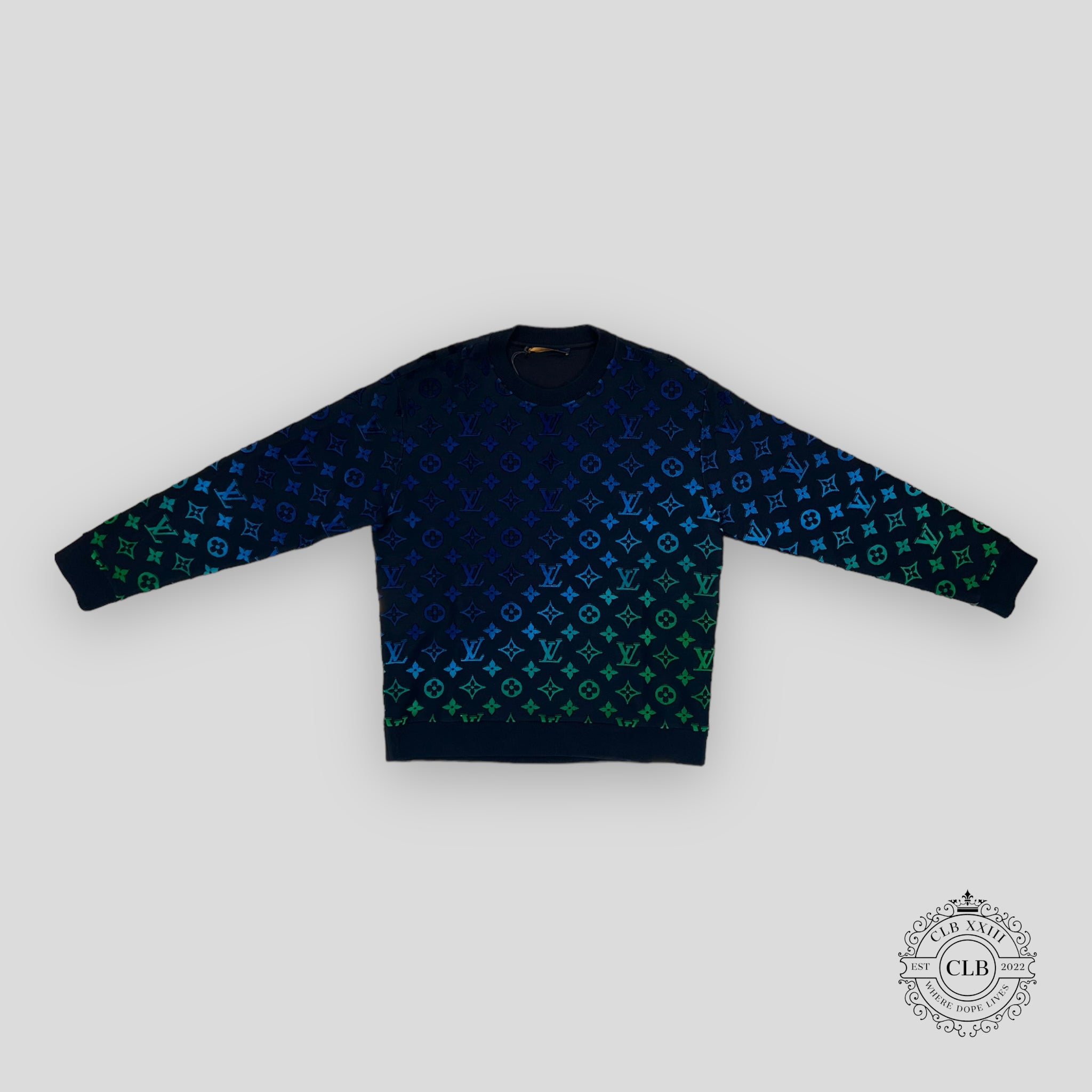 Louis Vuitton Gradient Monogram Fil Coup Sweatshirt Multicolor