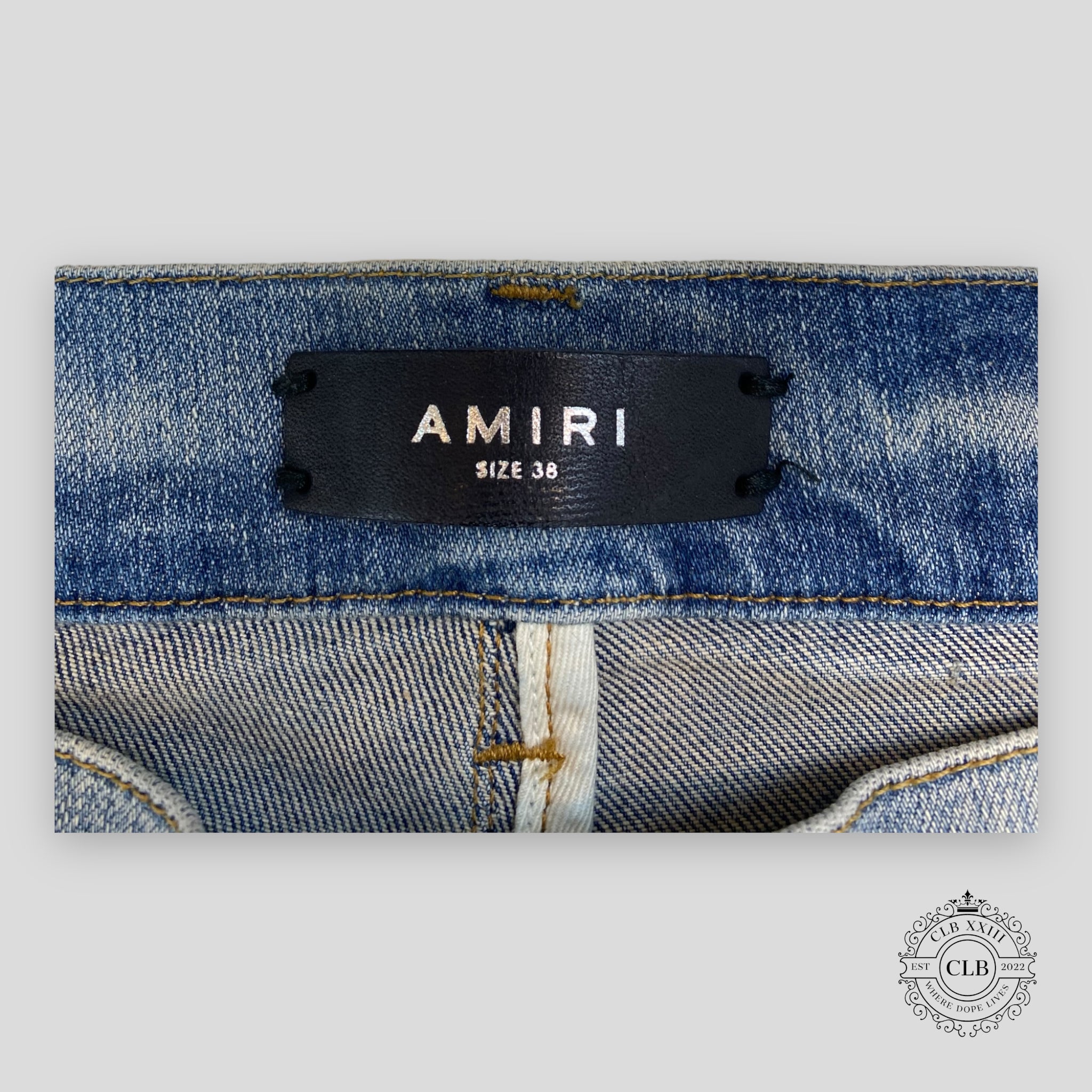 AMIRI PAINT SPLATTER JEANS - CLAY INDIGO
