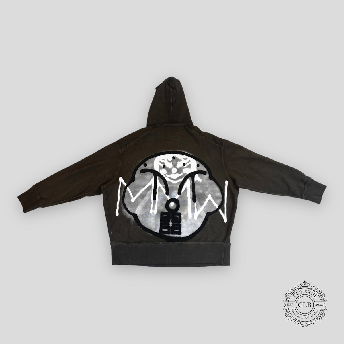 GIVENCHY CHITO OVERSIZED HOODIE - ARMY GREEN