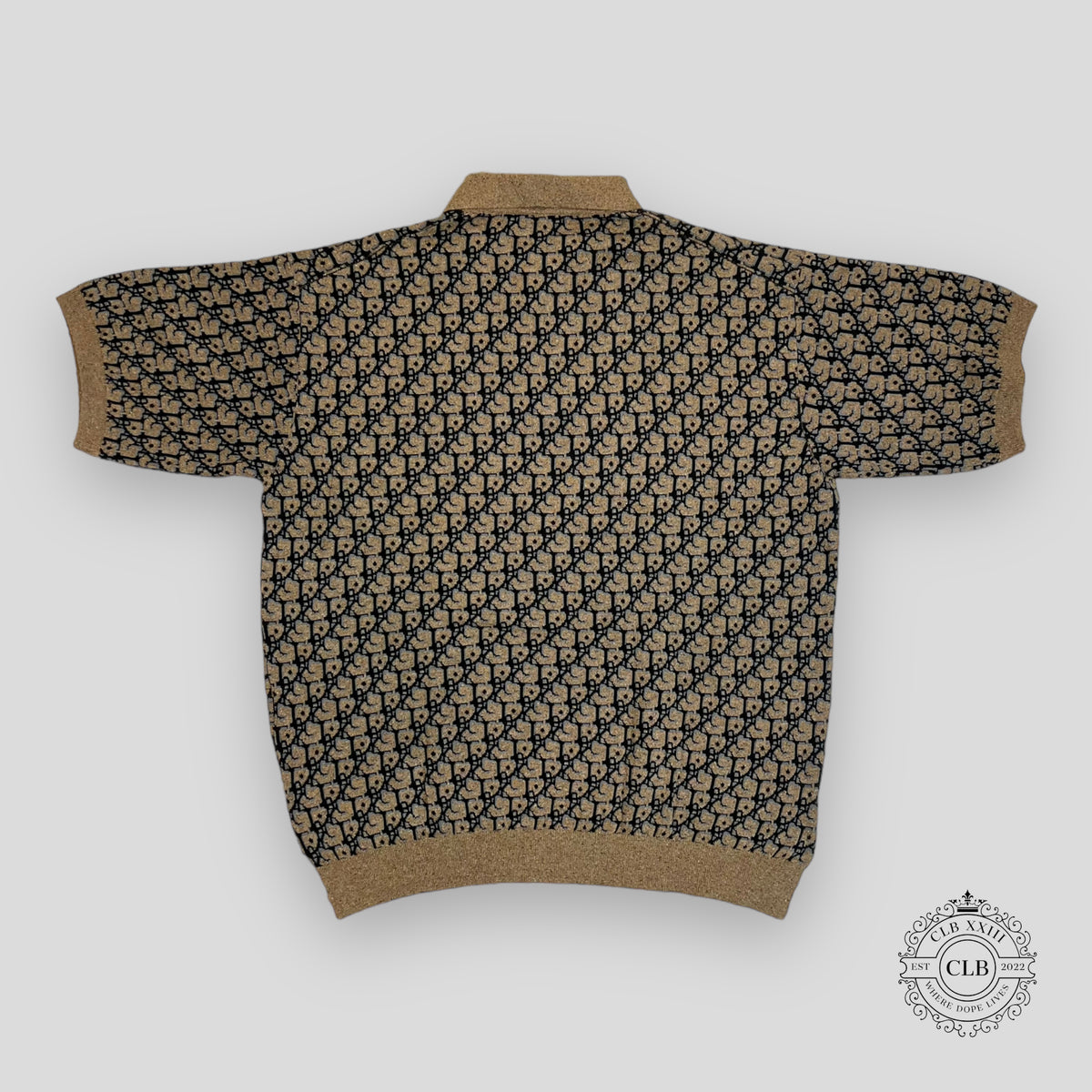 Dior X Cactus Jack Oblique Polo in Beige