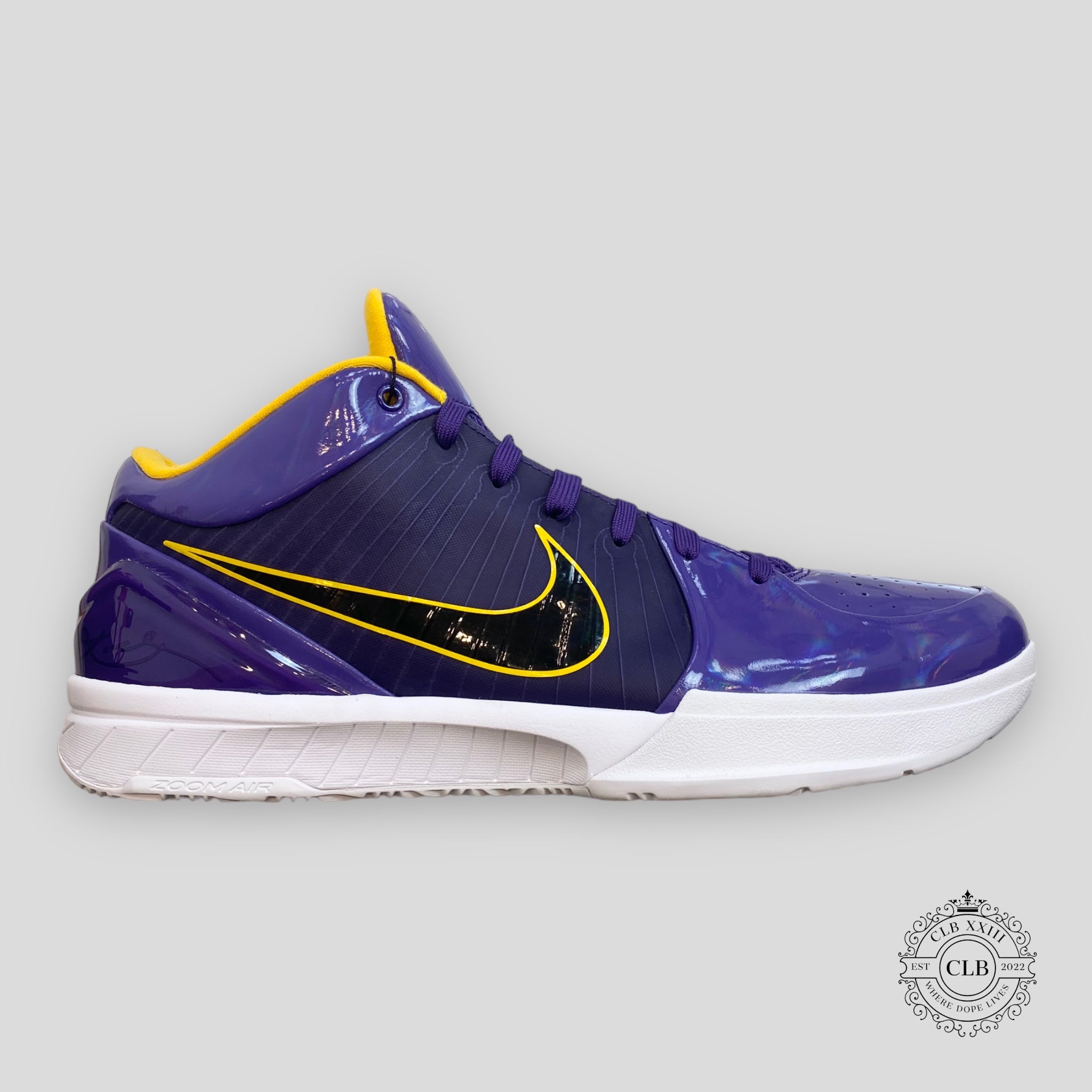NIKE KOBE IV PROTRO X UNDEFEATED "LAKERS" (SAMPLE)