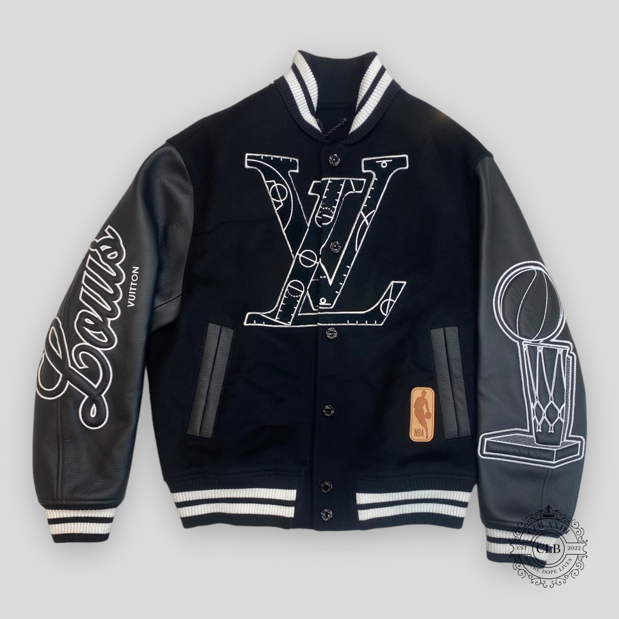 LOUIS VUITTON NBA VARSITY JACKET - BLACK – CLB XXIII