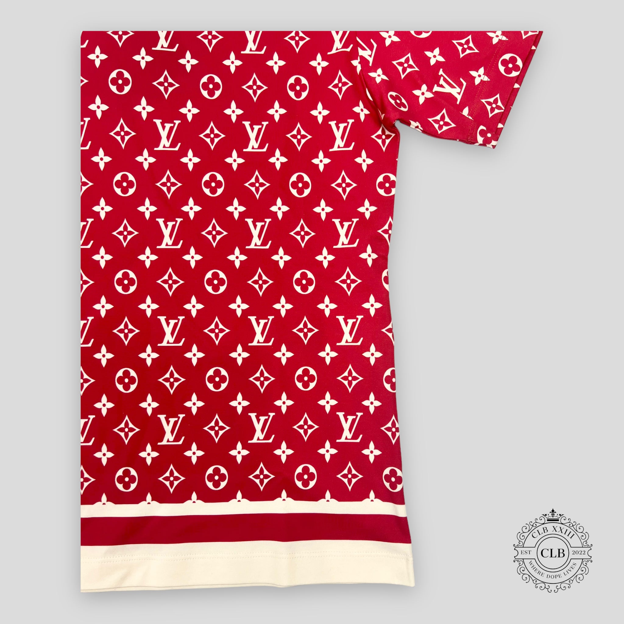 Louis Vuitton Stripe Accent Monogram Women's T-Shirt