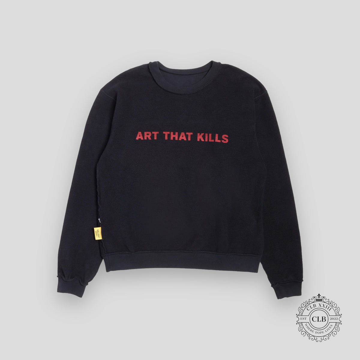 GALLERY DEPT. ART THAT KILLS REVERSIBLE CREWNECK - BLACK