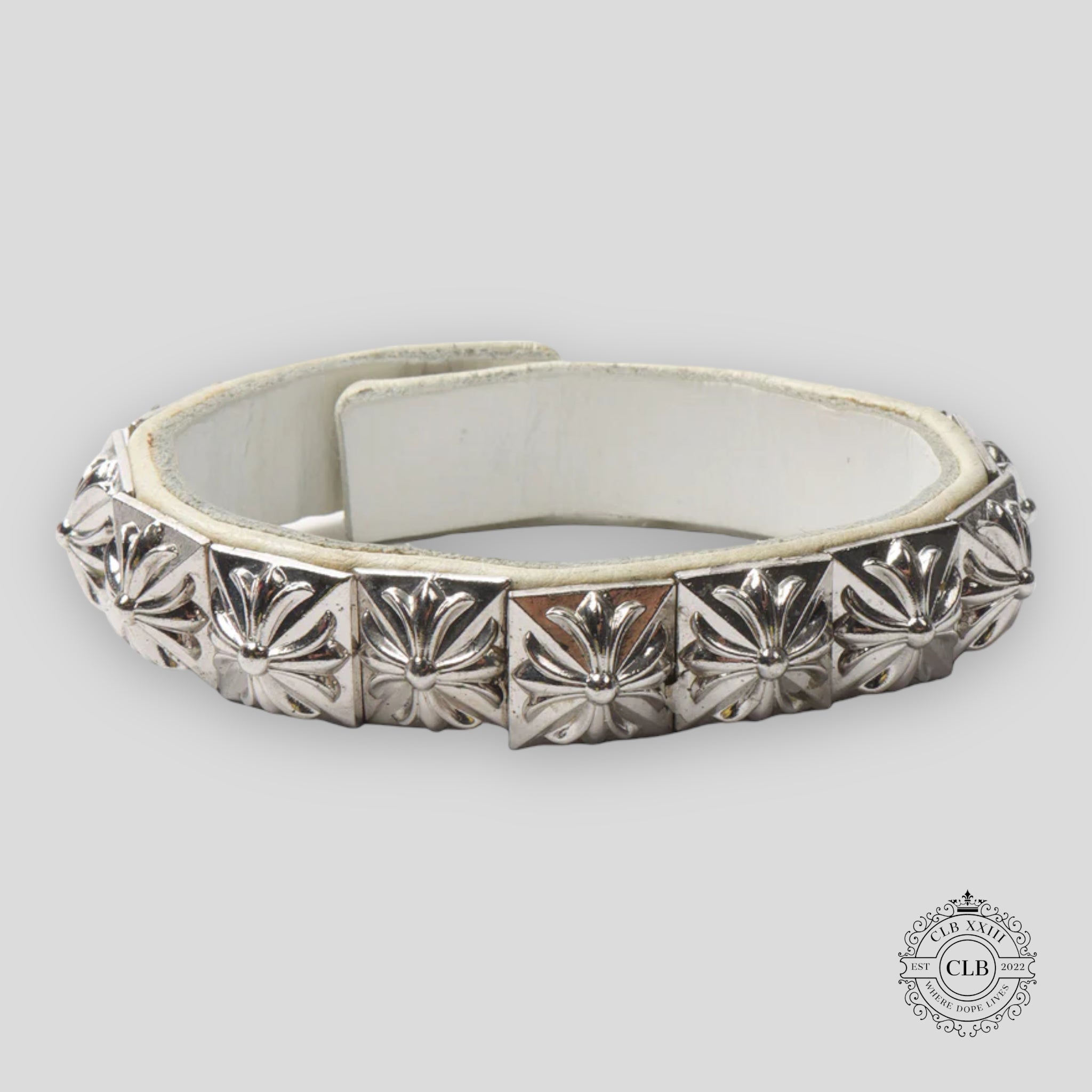 CHROME HEARTS STUDDED BRACELET - WHITE