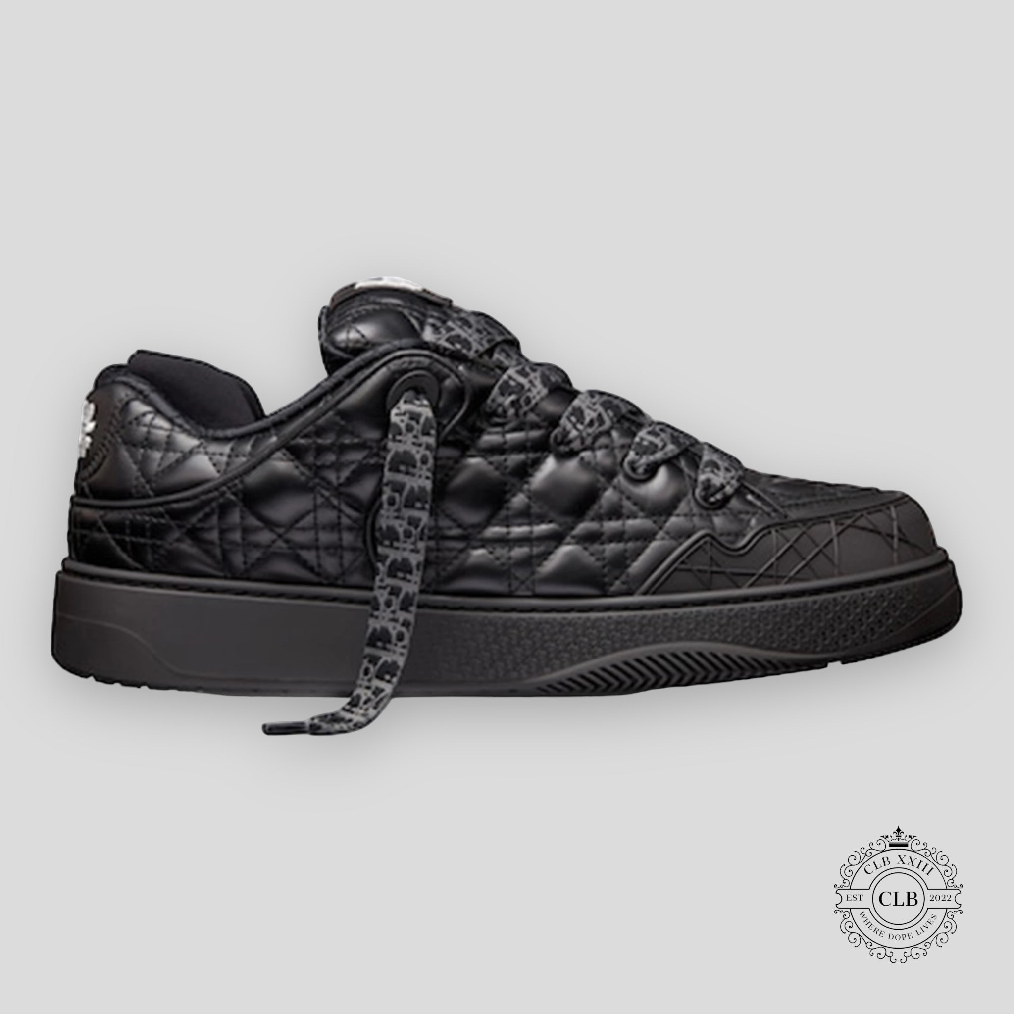 CHRISTIAN DIOR B9S SKATER SNEAKER “BLACK QUILTED”