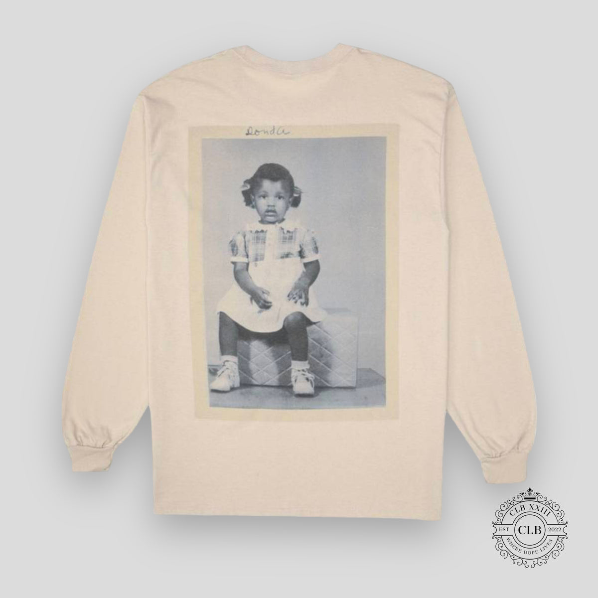 KANYE WEST DONDA LONG SLEEVE TEE - CREAM