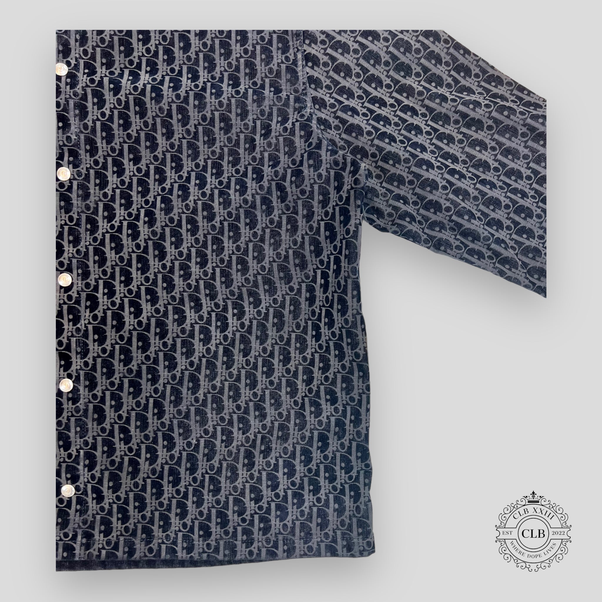 DIOR OBLIQUE OVERSHIRT - BLUE