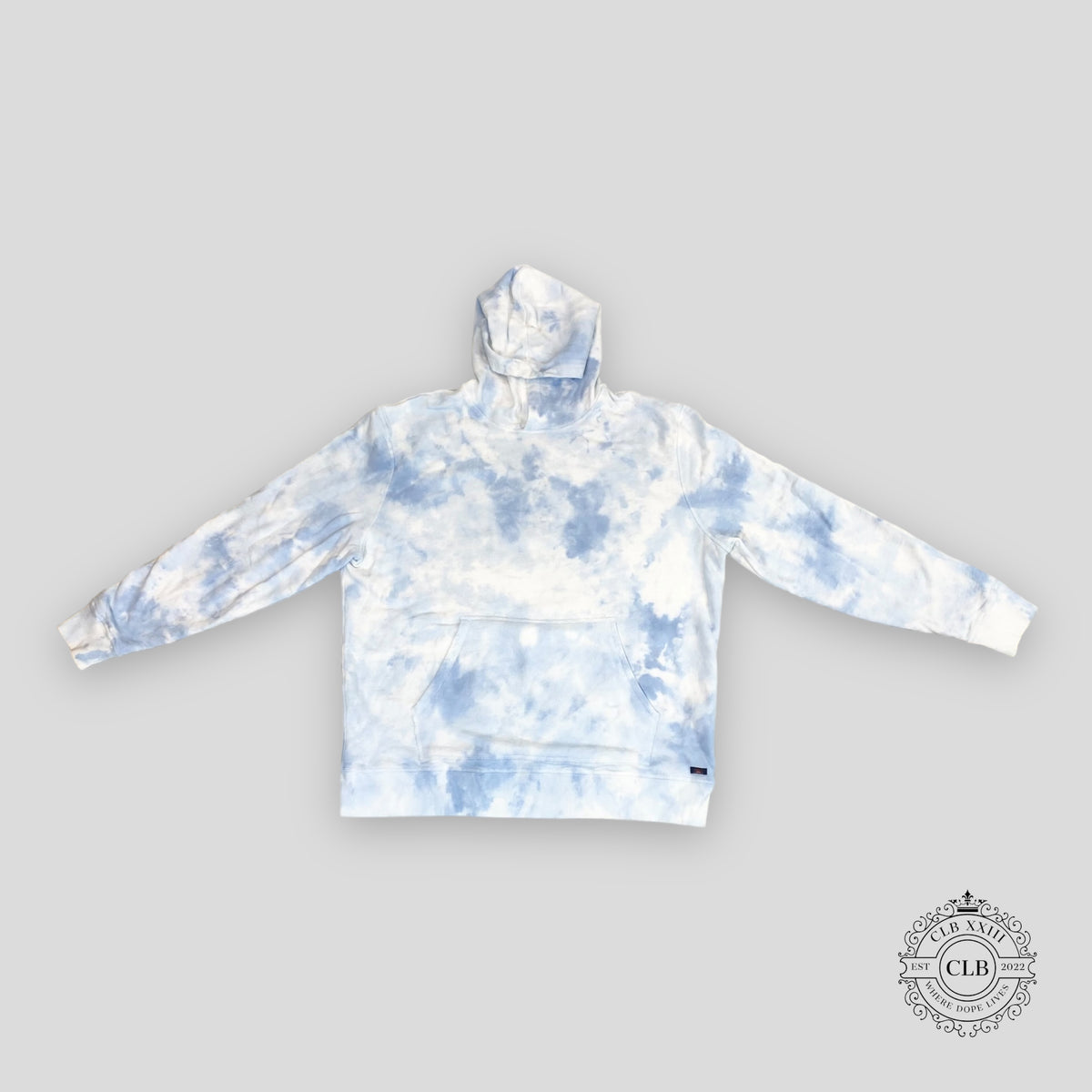 FAHERTY TIE DYE HOODIE - PACIFIC MIST