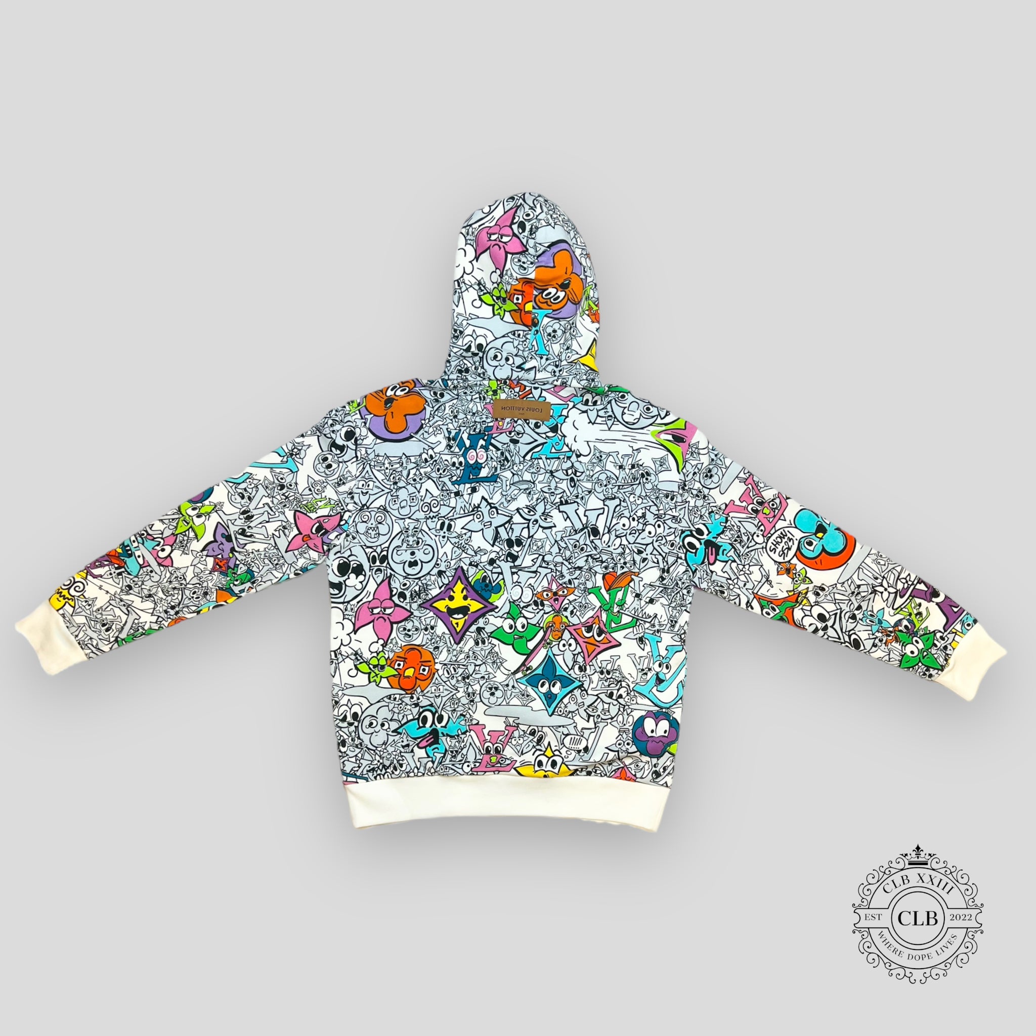 Louis Vuitton Monogram Comics Hoodie in White/Multicolor