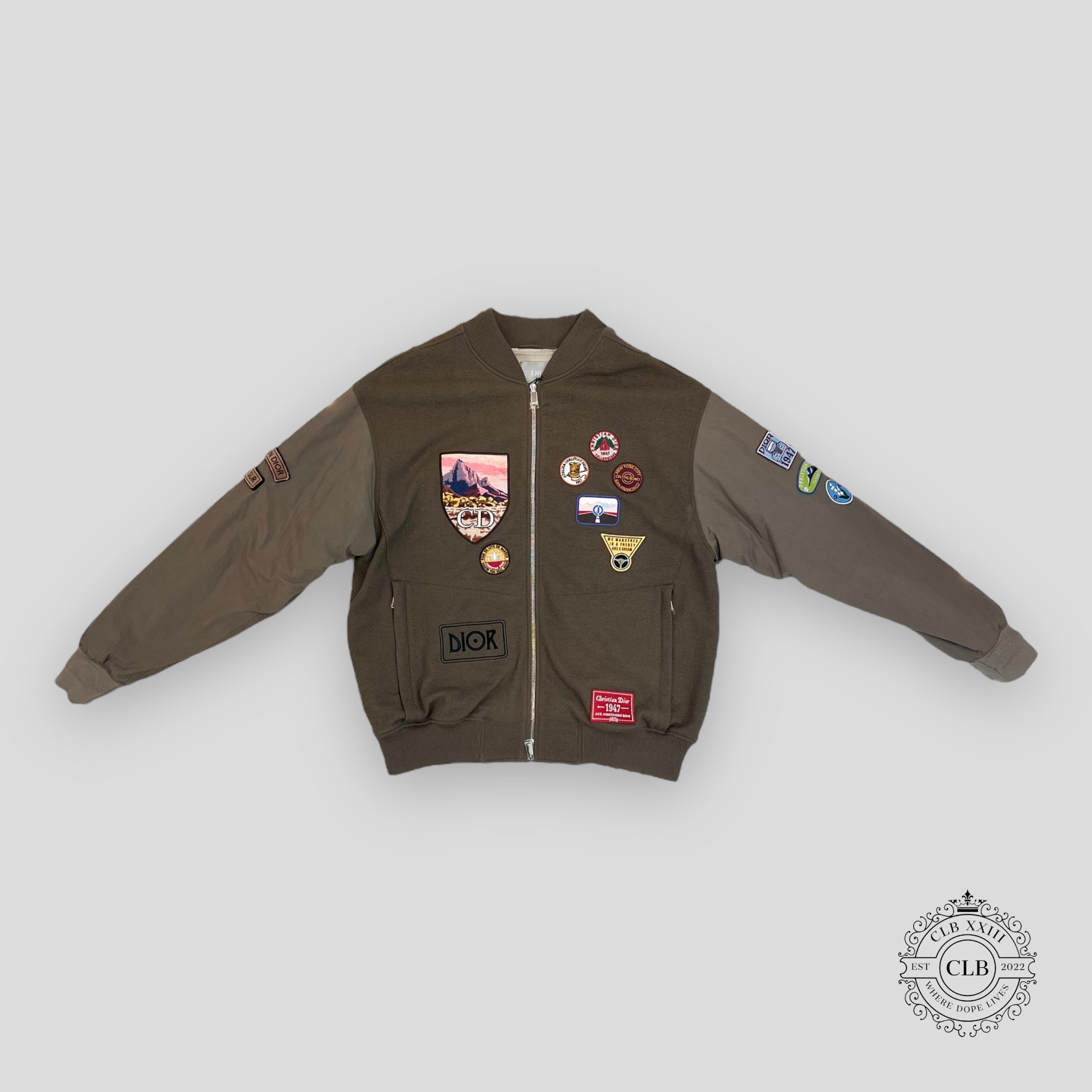 DIOR INVENTORY REQUIRED BOMBER JACKET - BROWN