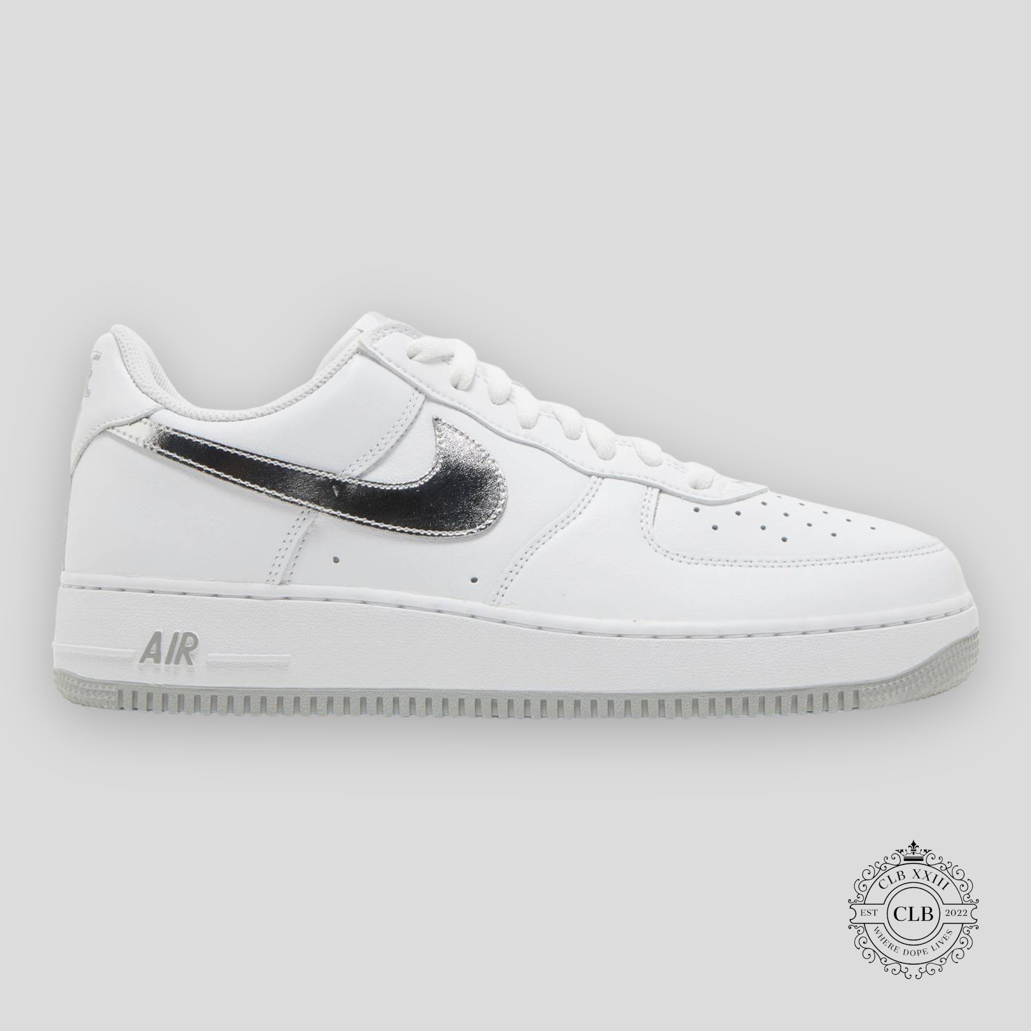 NIKE AIR FORCE 1 LOW "COLOR OF THE MONTH: METALLIC SILVER"