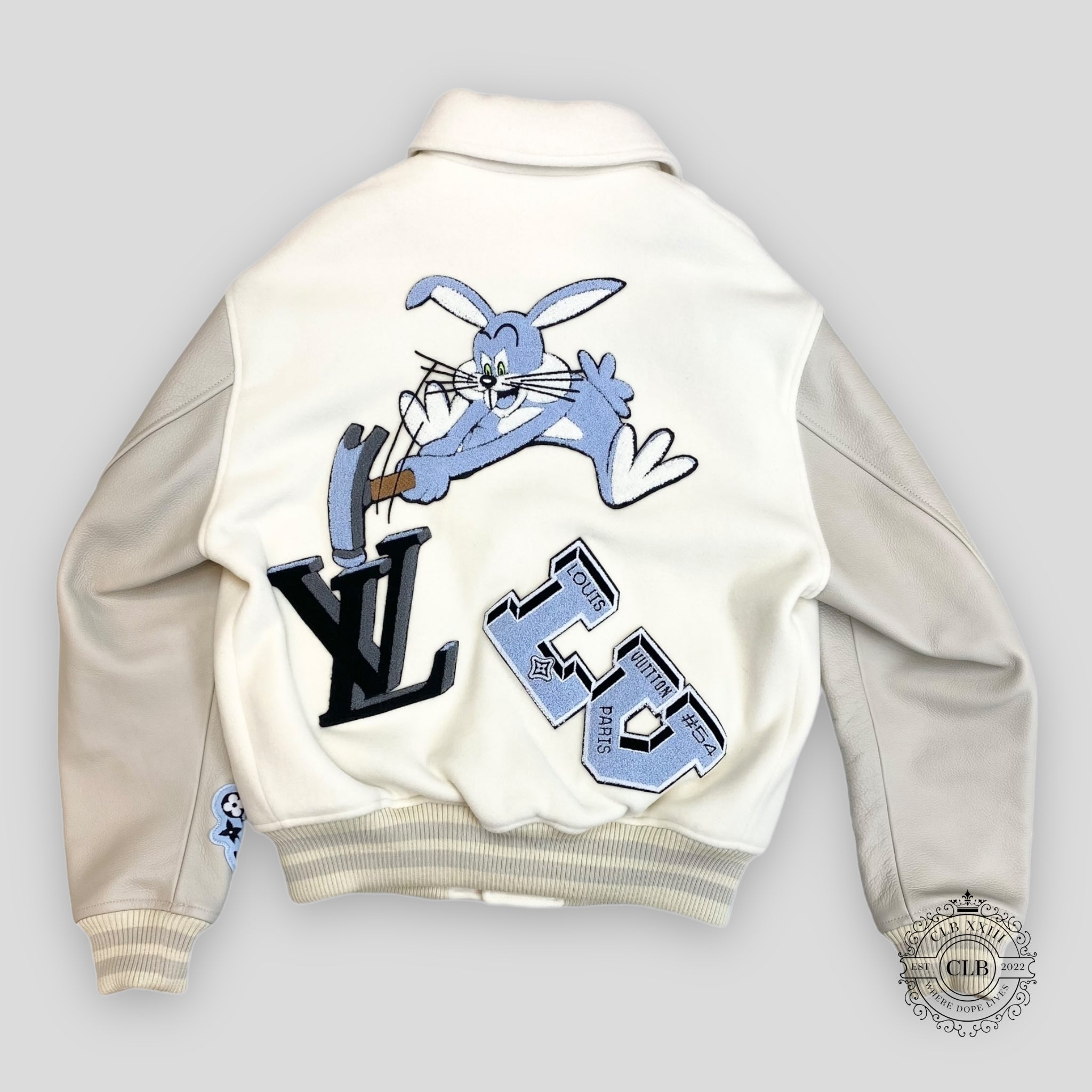 LOUIS VUITTON BUGS BUNNY VARSITY JACKET - WHITE