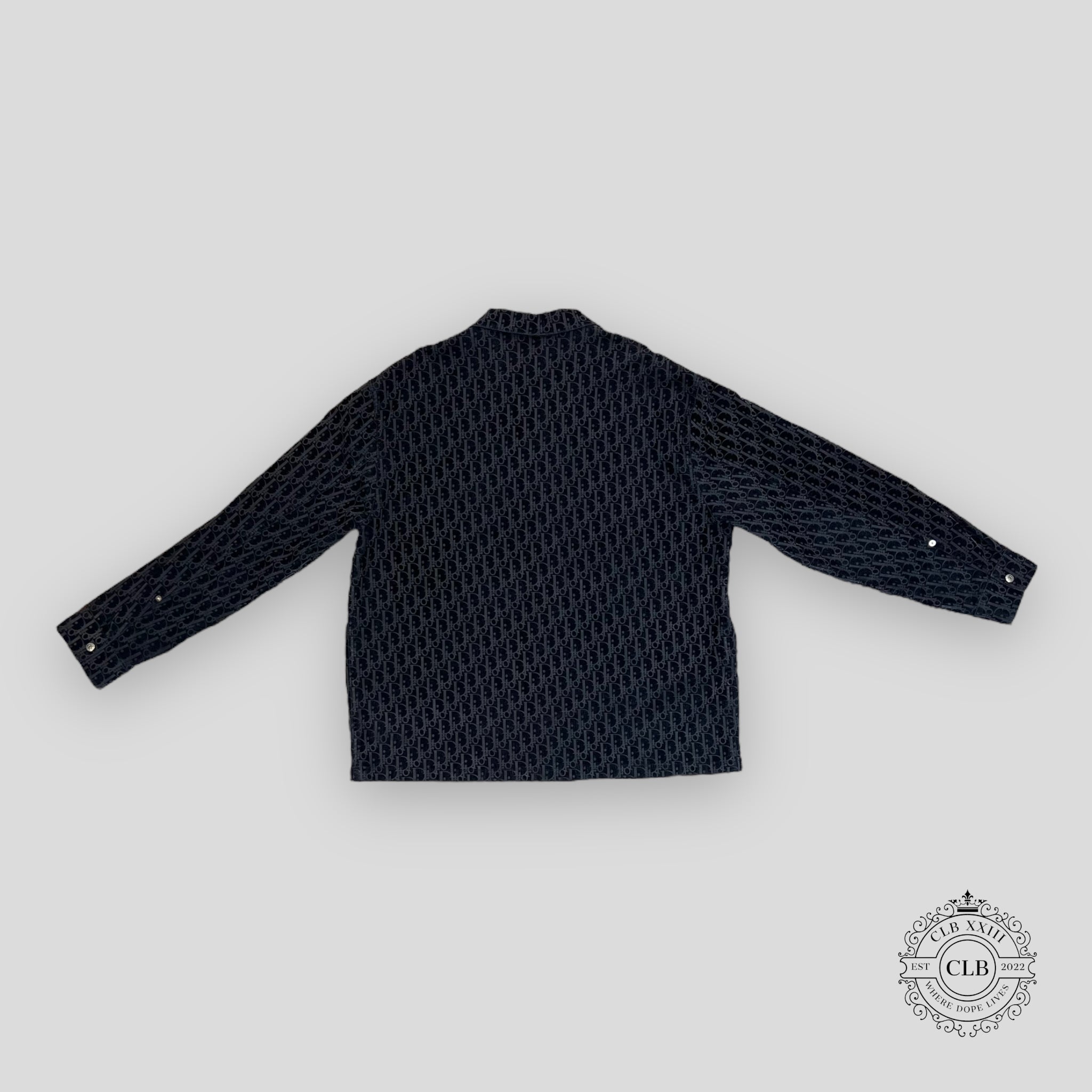 DIOR OBLIQUE OVERSHIRT - BLUE