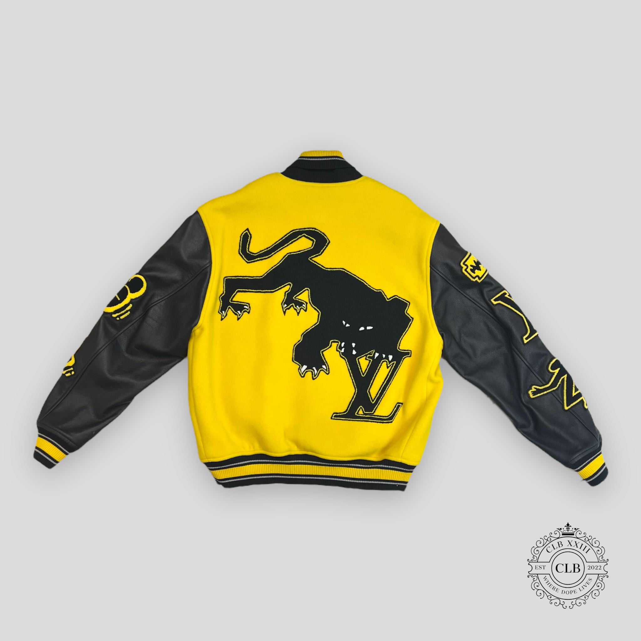 LOUIS VUITTON SS22 VARSITY JACKET - YELLOW/BLACK