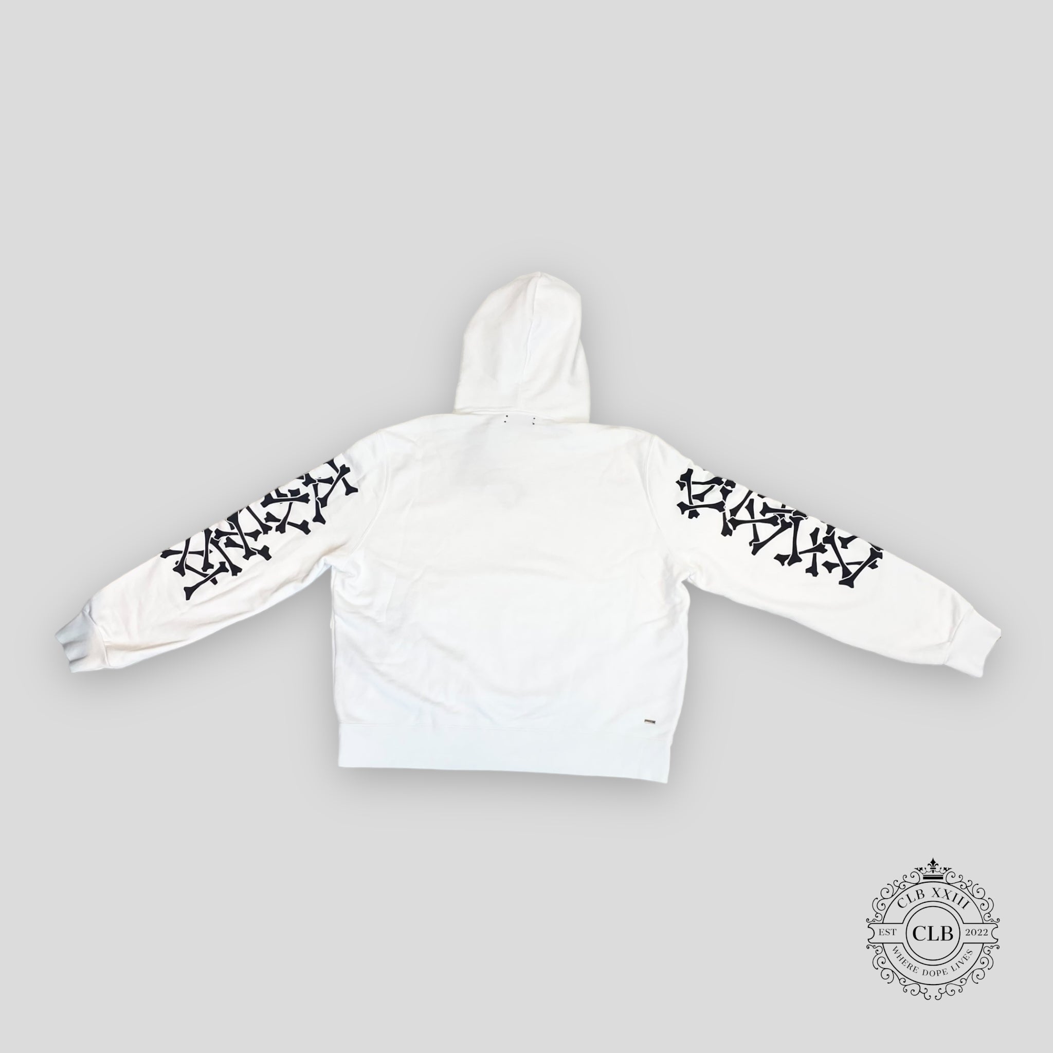 Amiri Bones Hoodie in White