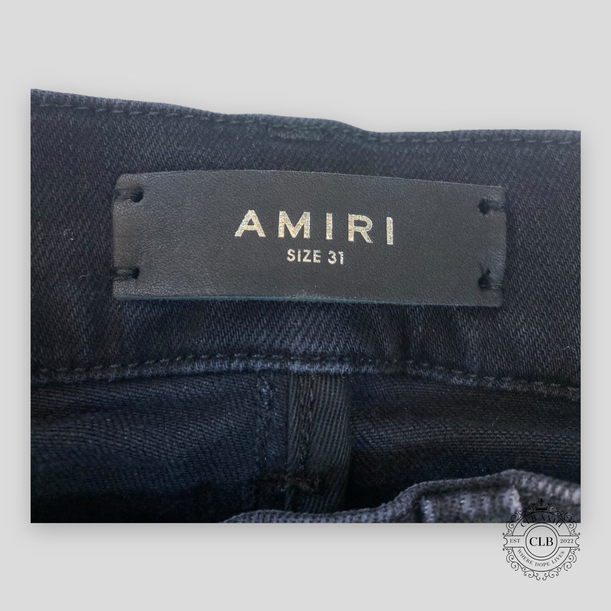 Amiri MX1 Black Bandana Patch Jeans in Aged Black