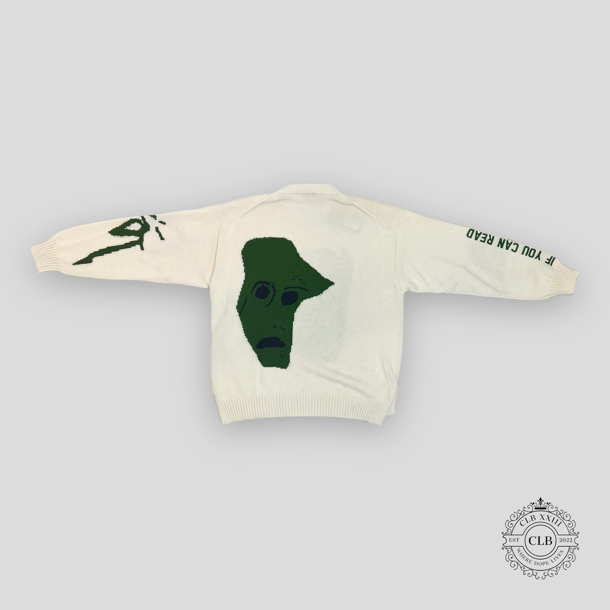 Dior Cactus Jack Oversized Ecru Wool Knit in White