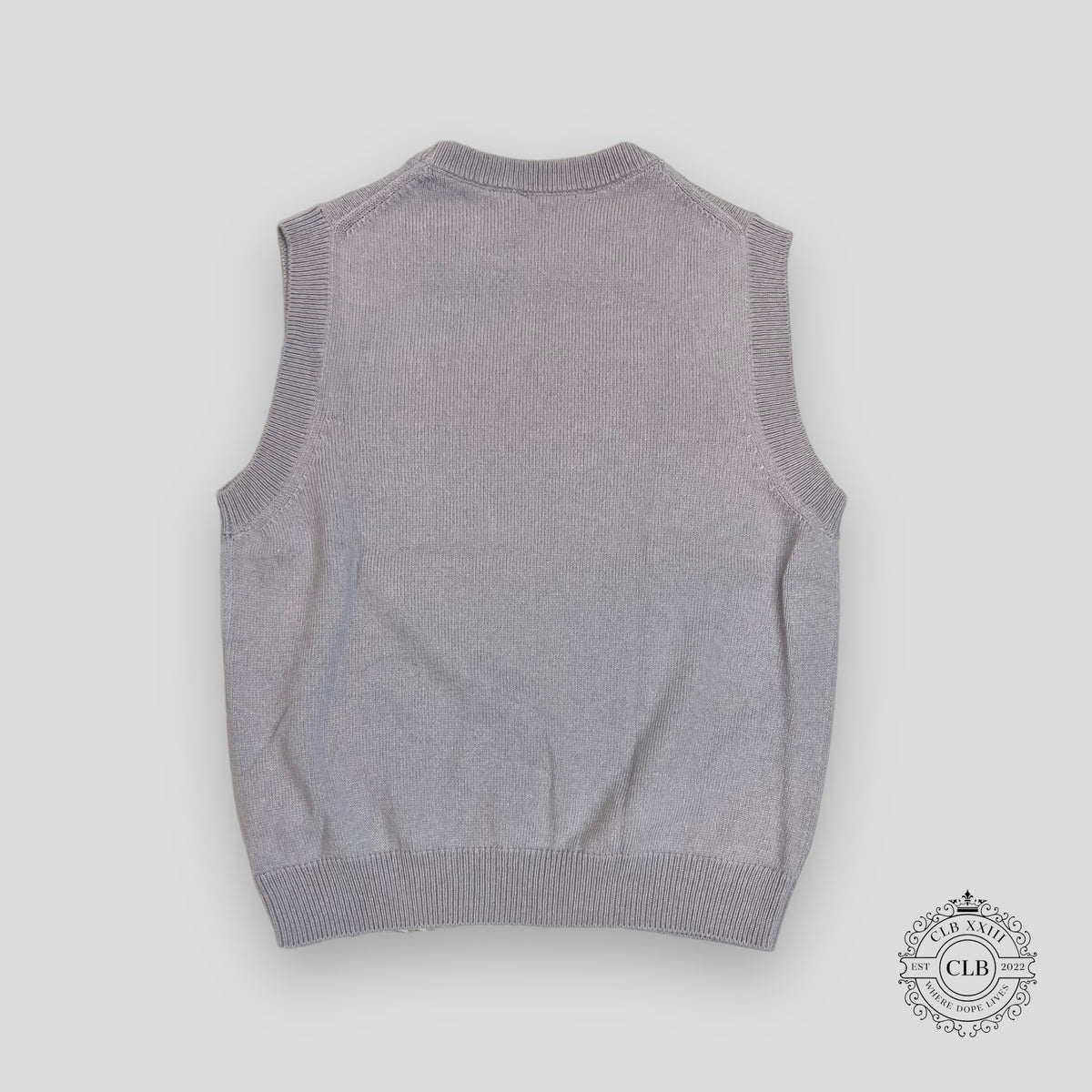 Dior Sleeveless Kitted Vest in Purple