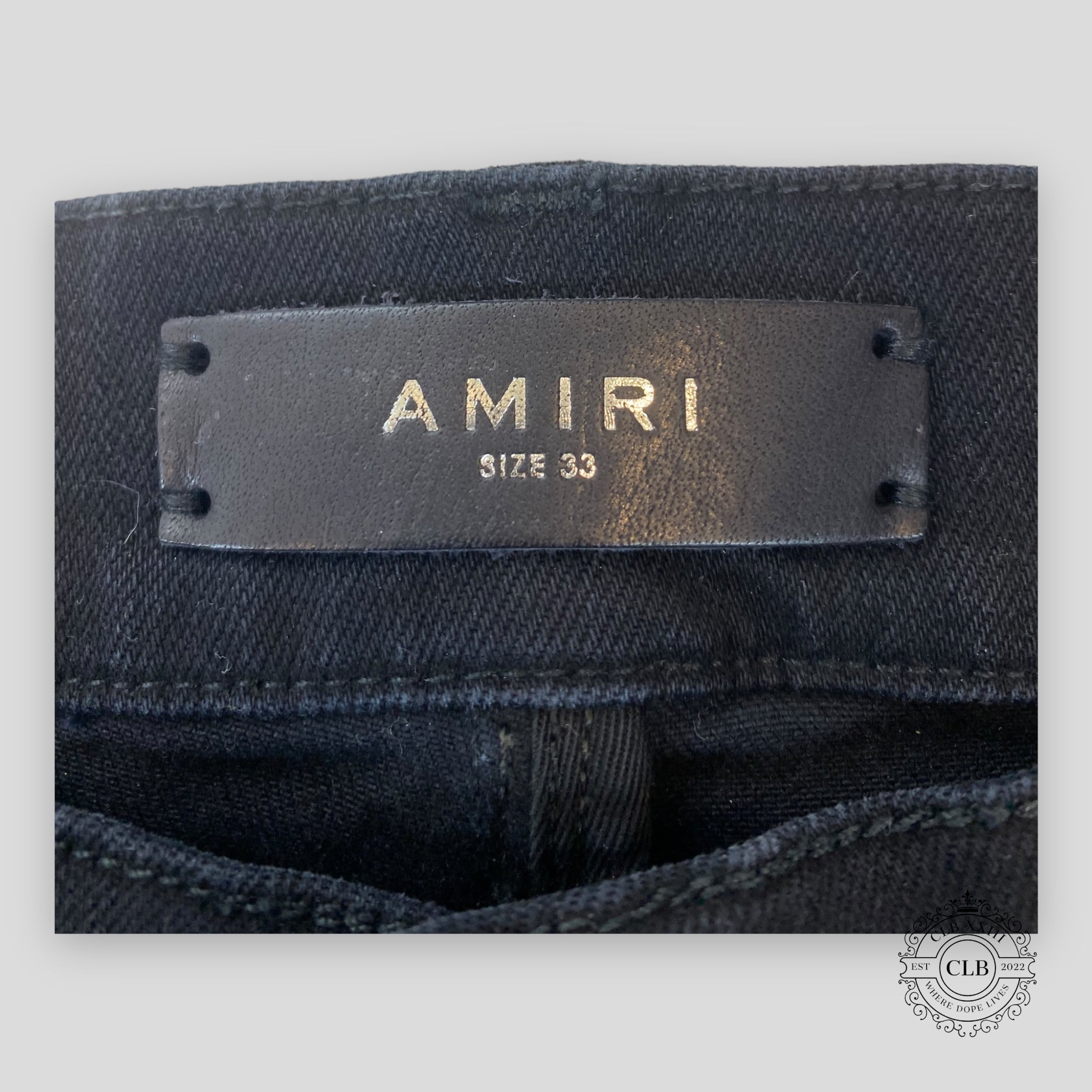 AMIRI MX1 ULTRA SUEDE JEANS - BLACK/RED