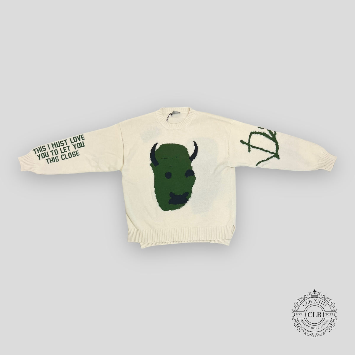 Dior Cactus Jack Oversized Ecru Wool Knit in White