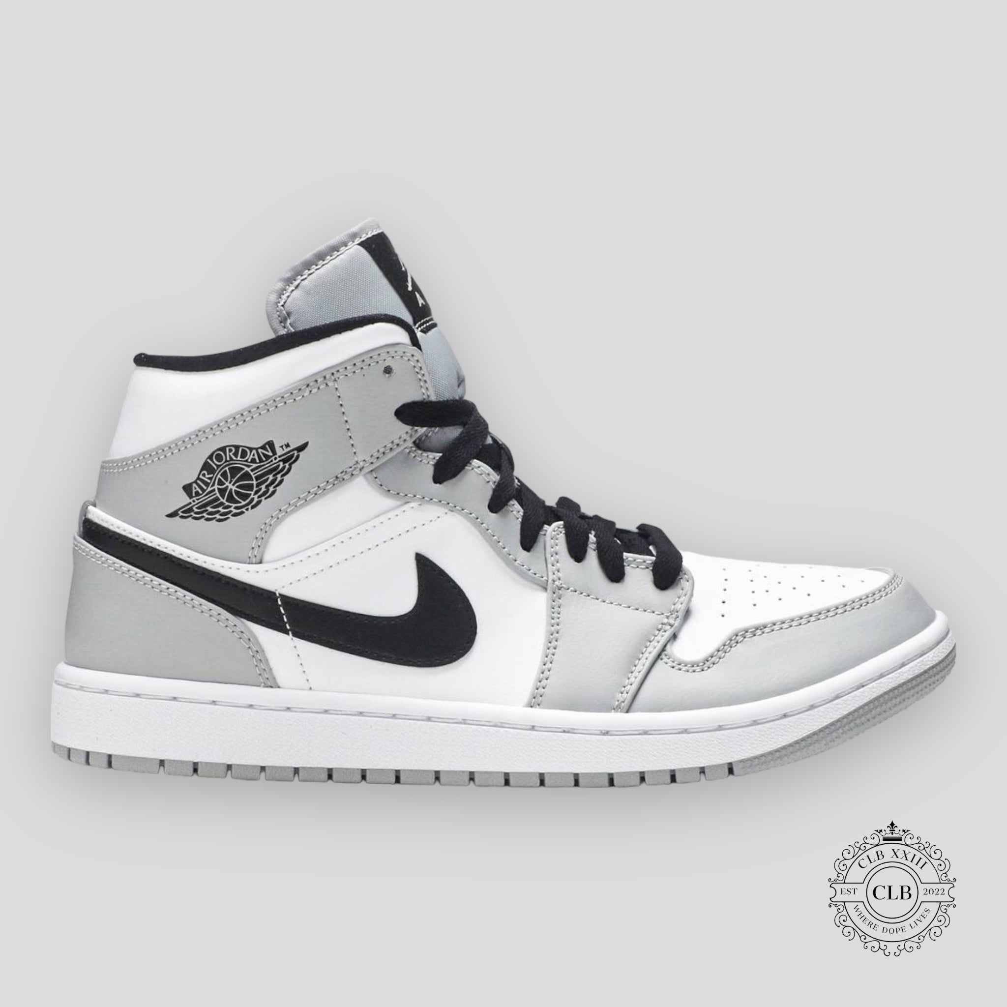 AIR JORDAN 1 MID "LIGHT SMOKE GREY"